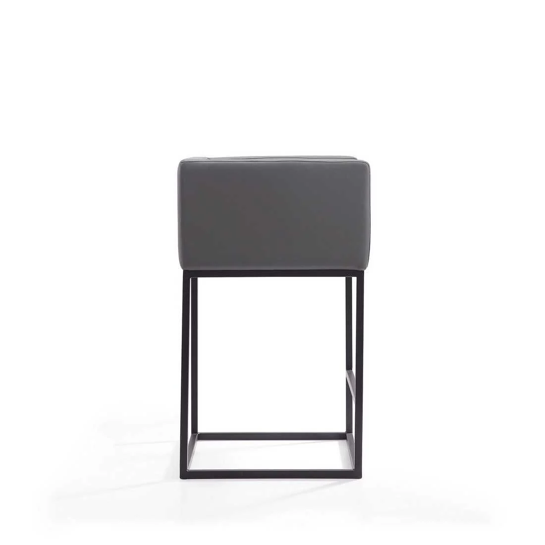 Manhattan Comfort Embassy 34 in. Cream and Black Metal Counter Height Bar Stool (Set of 3) - Image 11