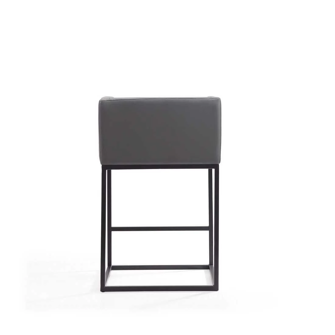 Manhattan Comfort Embassy 34 in. Cream and Black Metal Counter Height Bar Stool (Set of 3) - Image 13