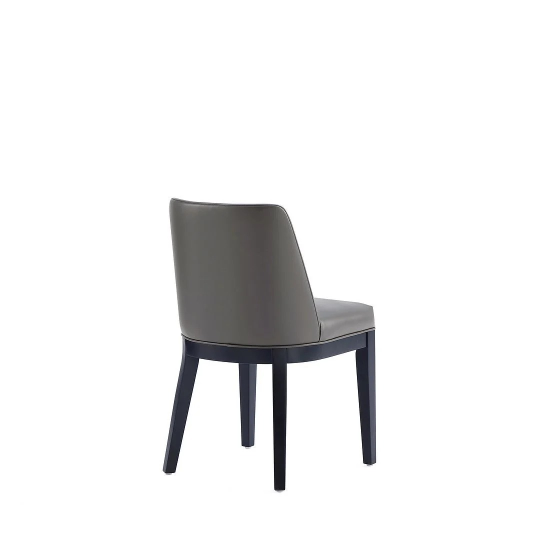 Manhattan Comfort Gansevoort Modern Faux Leather Dining Chair in Cream (Set of 2) - Image 15