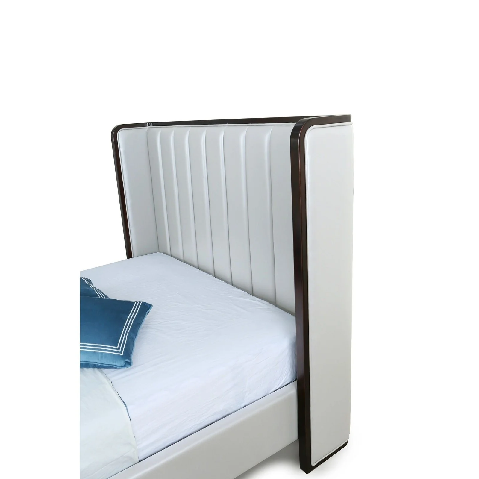 Manhattan Comfort Kingdom Cream Queen Bed - Image 4
