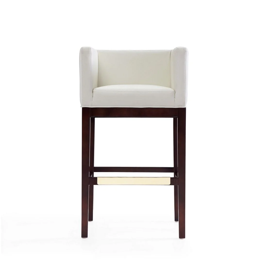 Manhattan Comfort Kingsley 38 in. Black and Dark Walnut Beech Wood Barstool (Set of 3) - Image 14