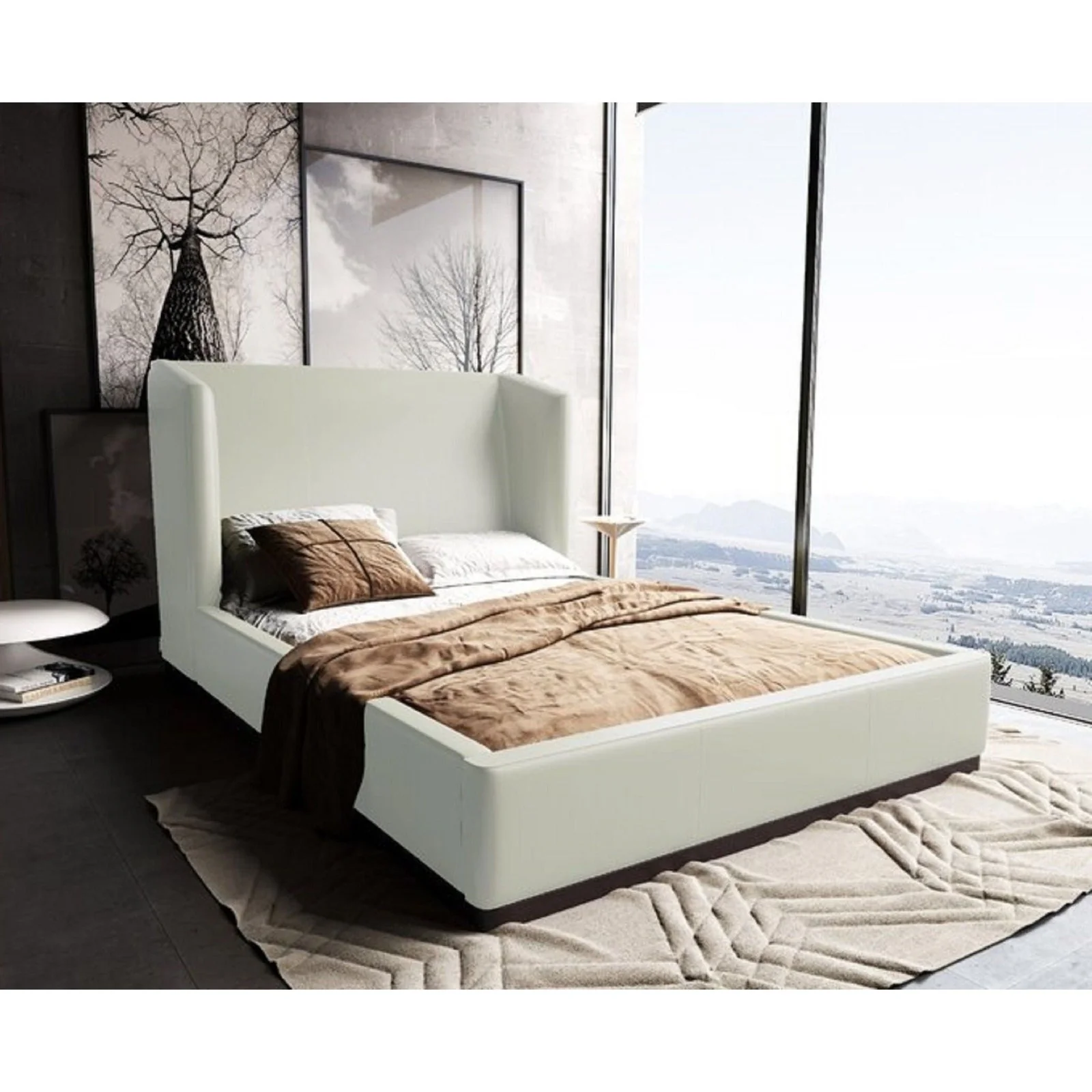 Manhattan Comfort Lenyx Saddle Full Bed - Image 8