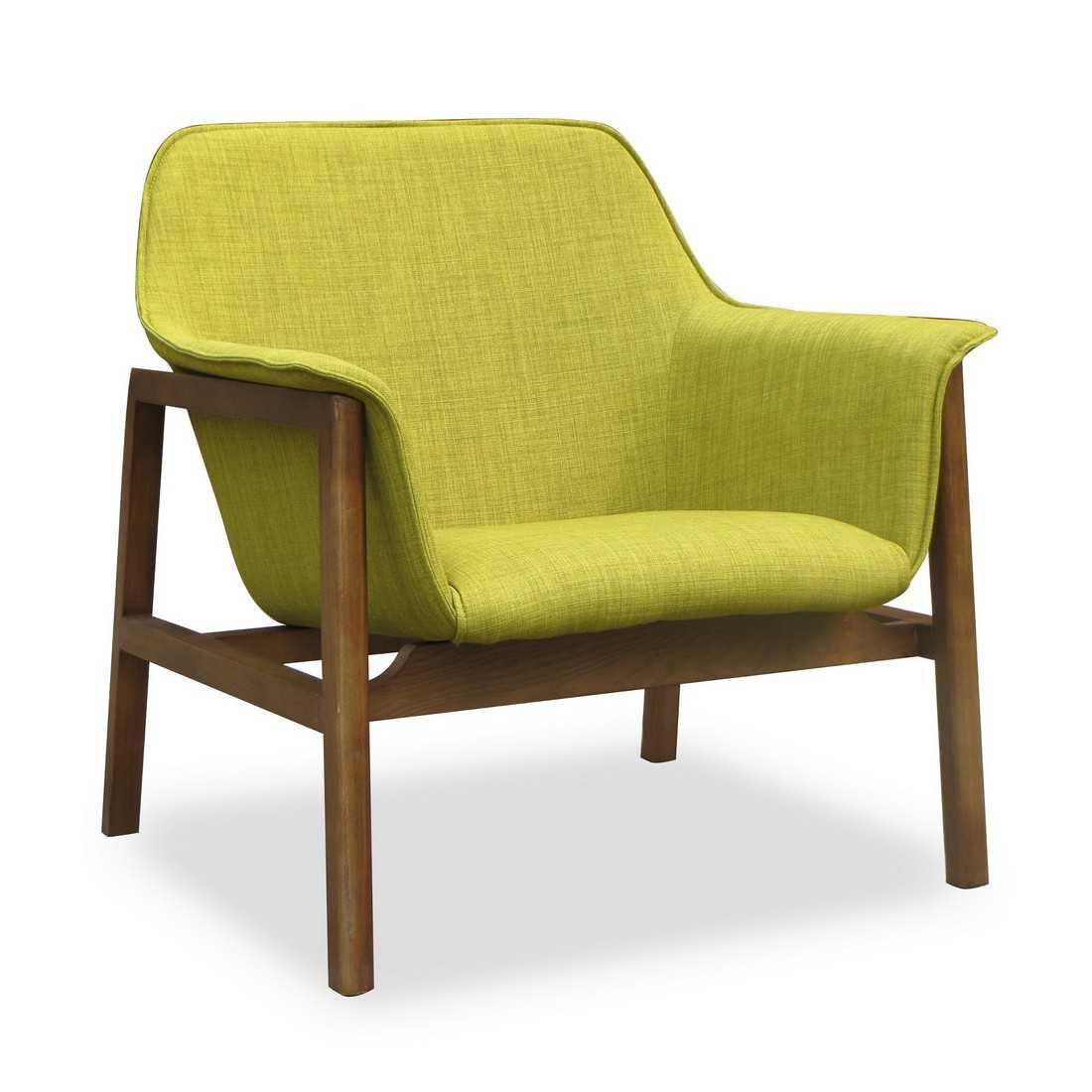 Manhattan Comfort Miller Grey and Walnut Linen Weave Accent Chair (Set of 2) - Image 9