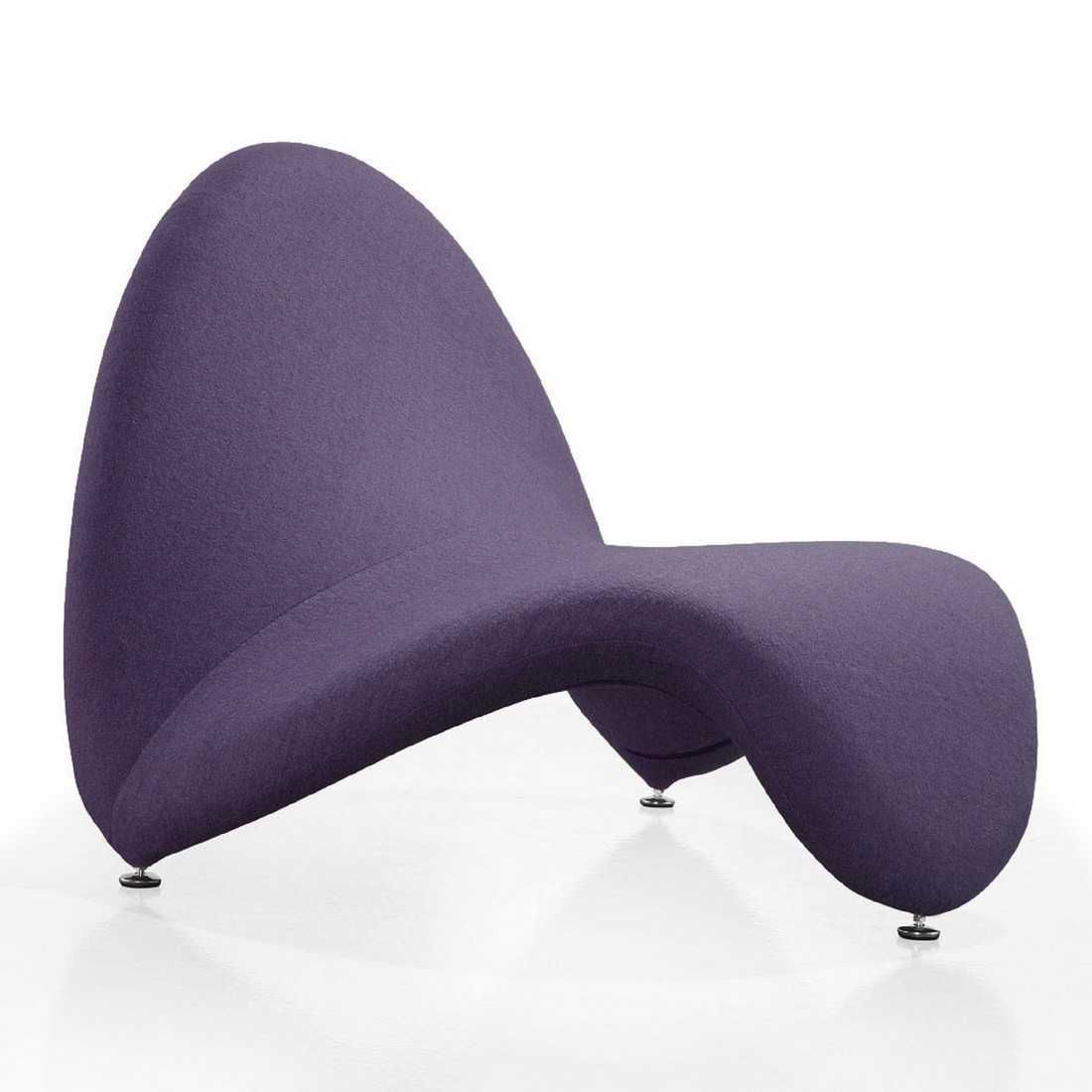 Manhattan Comfort MoMa Purple Wool Blend Accent Chair (Set of 2) - Image 3