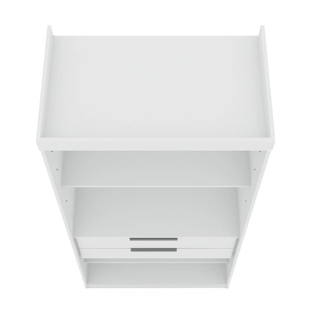 Manhattan Comfort Mulberry 2 Sectional Modern Wardrobe Closet with 4 Drawers - Set of 2 in White - Image 6