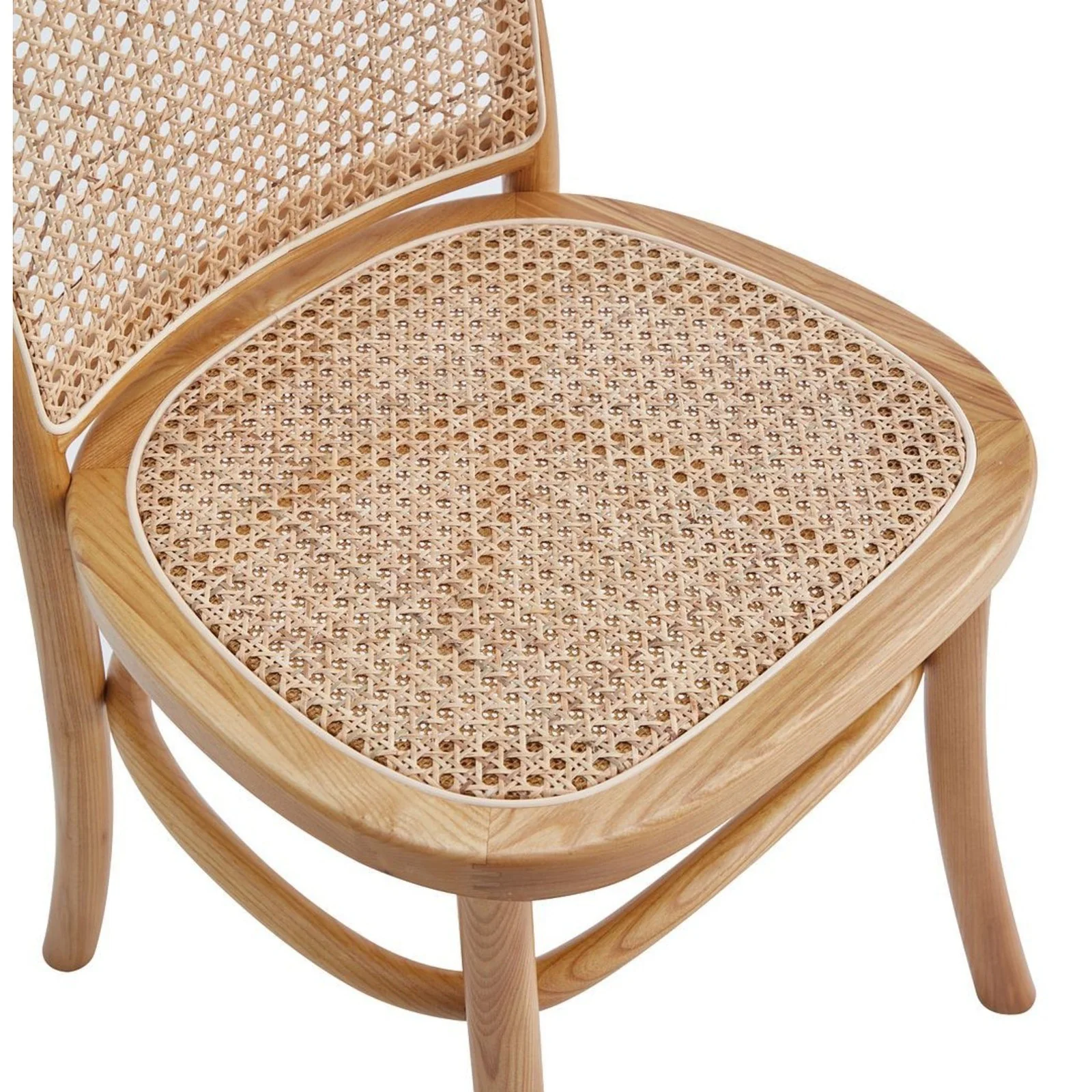 Manhattan Comfort Paragon Dining Chair 2.0 in Black and Cane - Set of 4 - Image 17