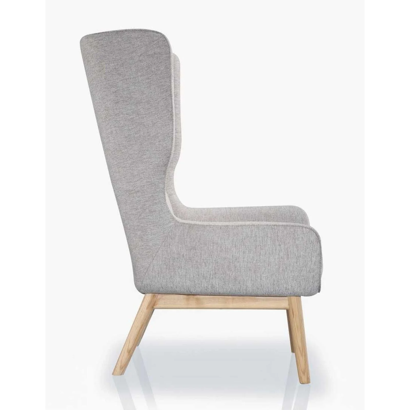 Manhattan Comfort Sampson Graphite and Natural Twill Accent Chair (Set of 2) - Image 10