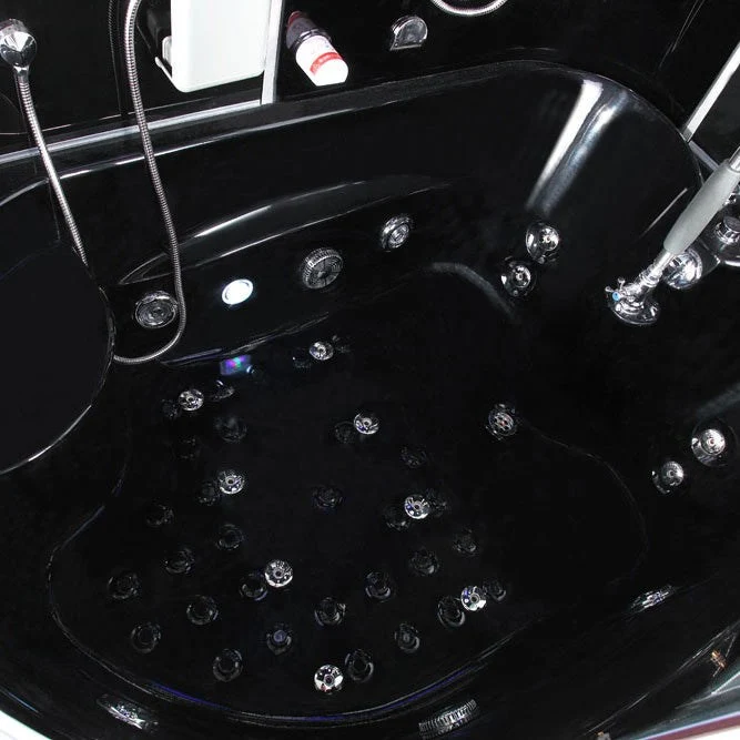 Maya Bath Black Siena Steam Shower - Left (121) - Image 3