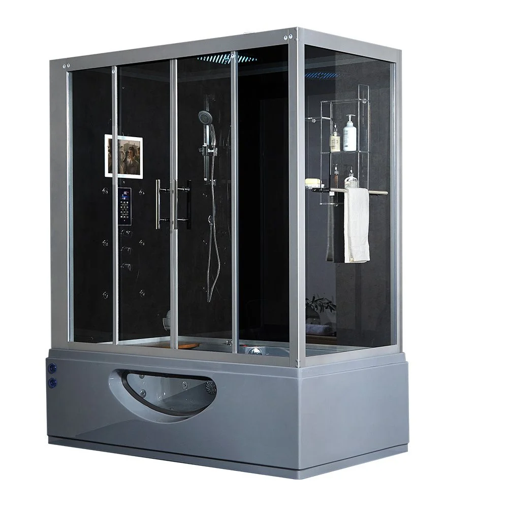 Maya Bath Grey Platinum Catania Steam Shower - Left (111) - Image 3