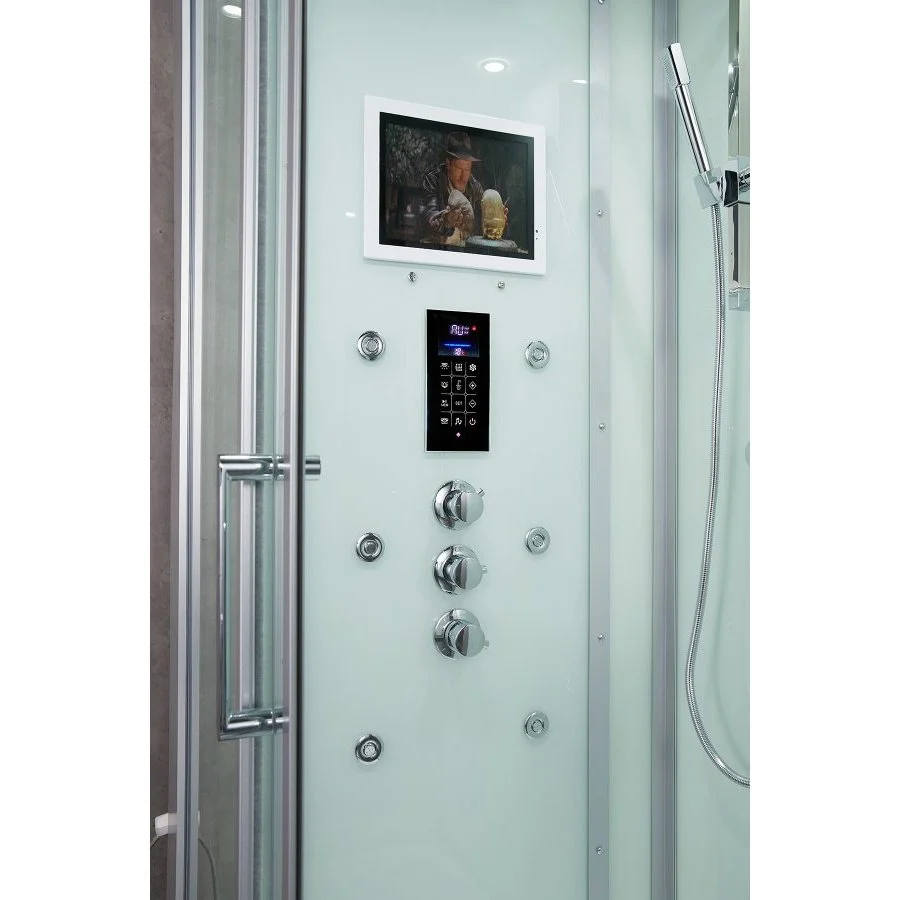 Maya Bath White Platinum Lucca Steam Shower - Left (206) - Image 18