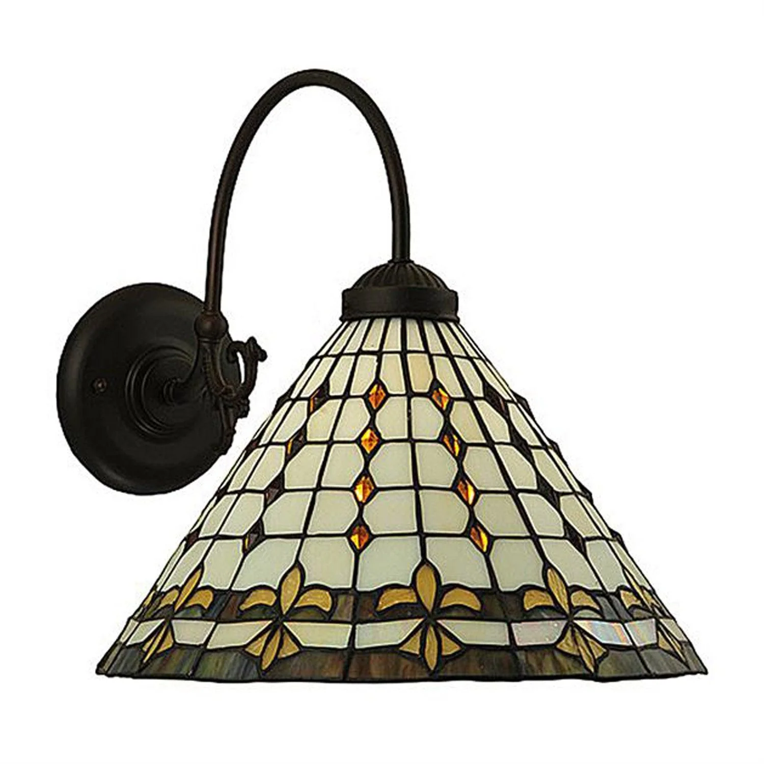 Meyda 12.5"W Fleur-de-Lite Wall Sconce - Image 9