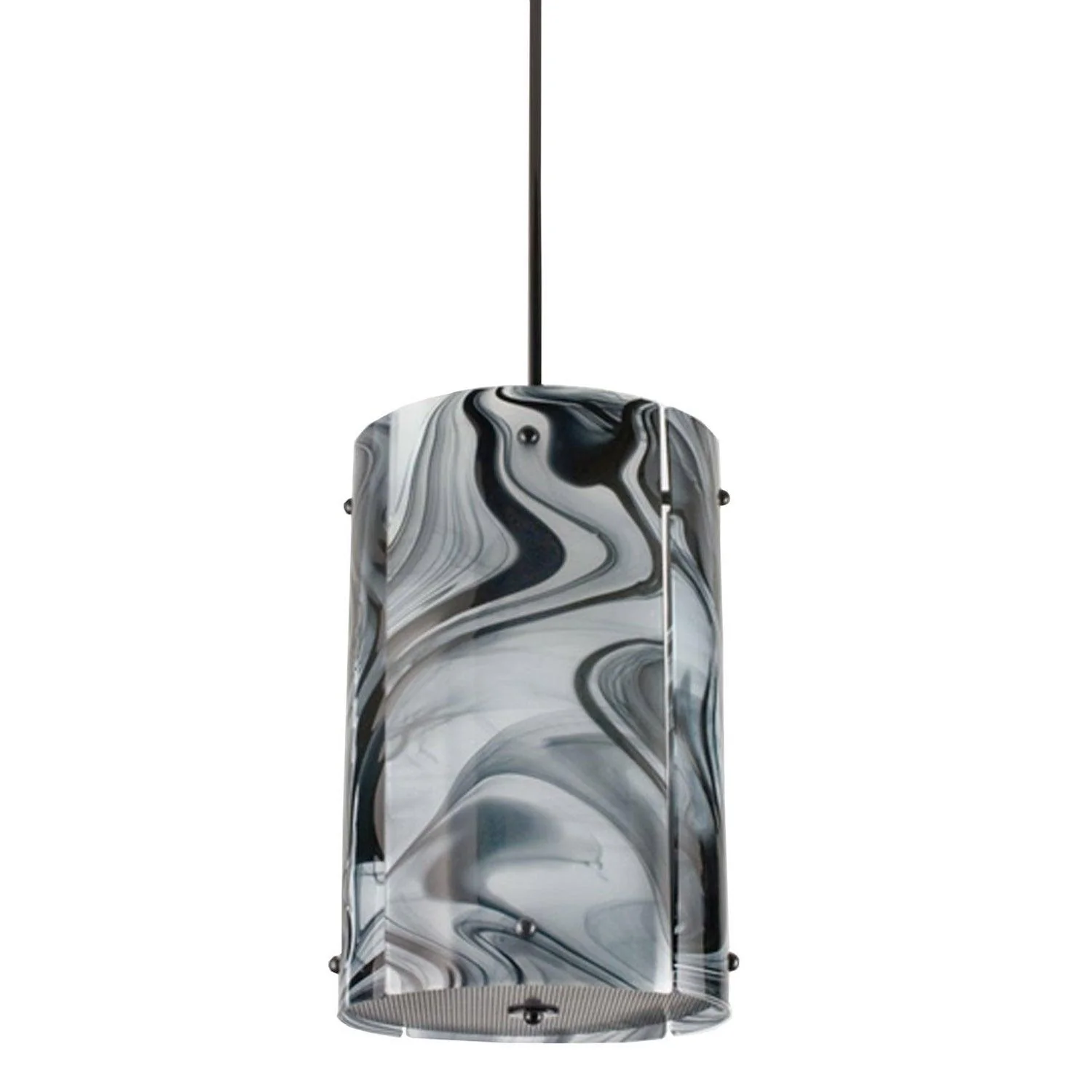 Meyda 12.5"W Metro Noir Swirl Pendant