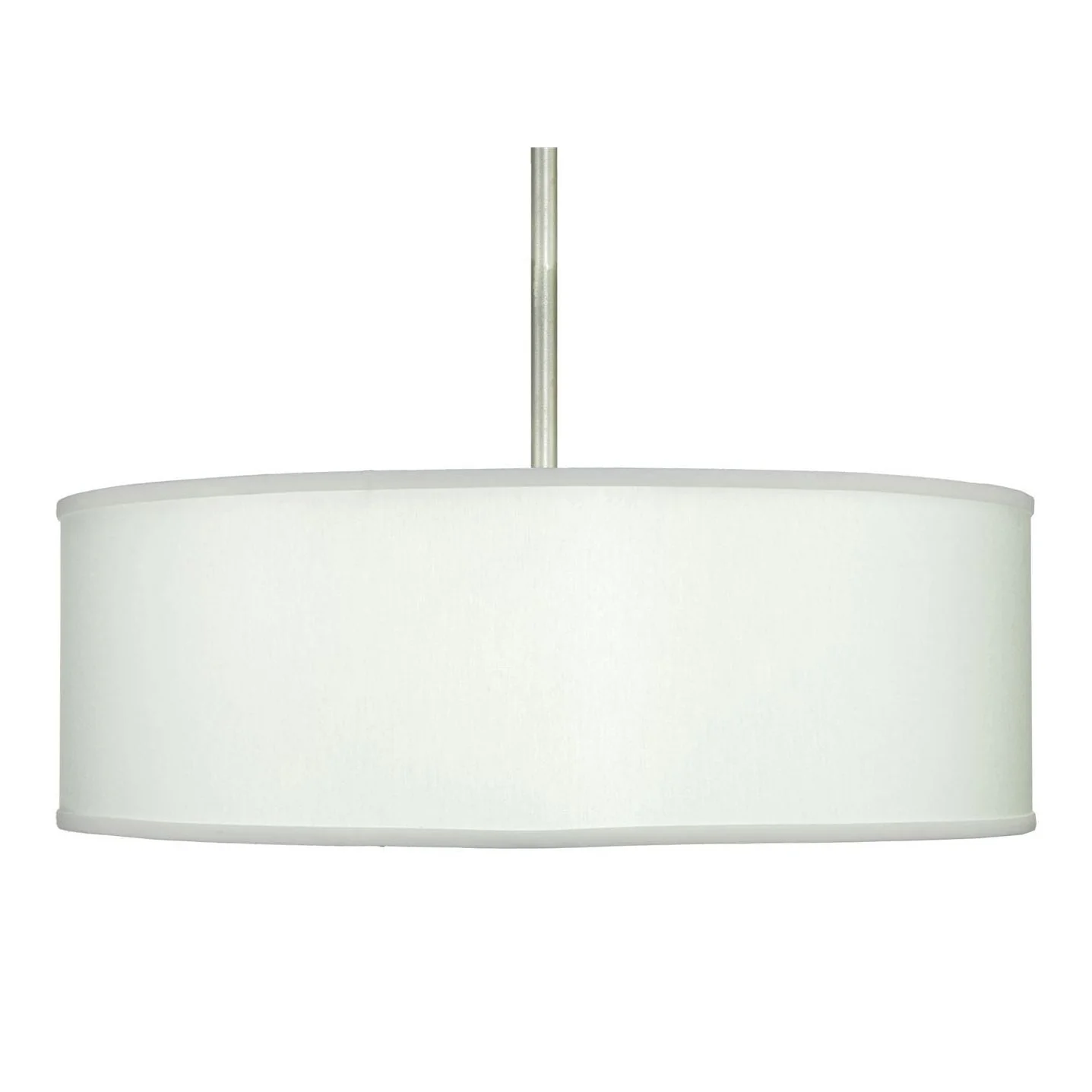 Meyda 24" Wide White Cilindro Textrene Drum Pendant - Image 3