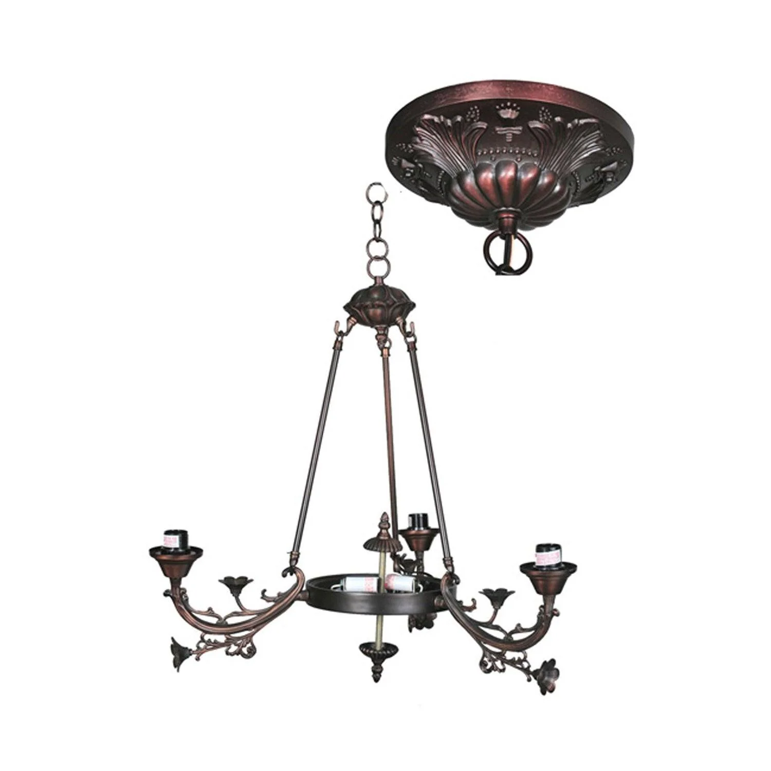 Meyda 26"W Victorian 3 Arm Chandelier