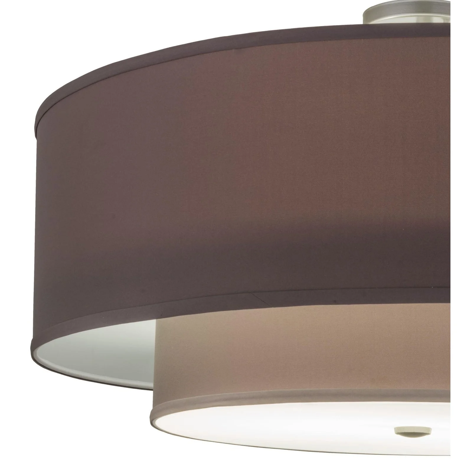 Meyda 30"W Cilindro Textrene Two Tier Pendant - Image 5
