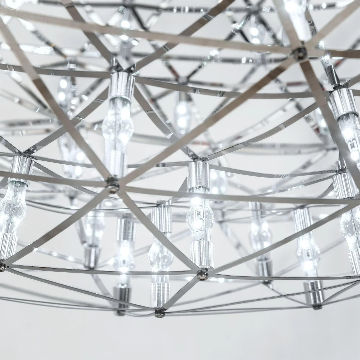 Meyda 35" Stainless Geosphere Pendant - Image 2