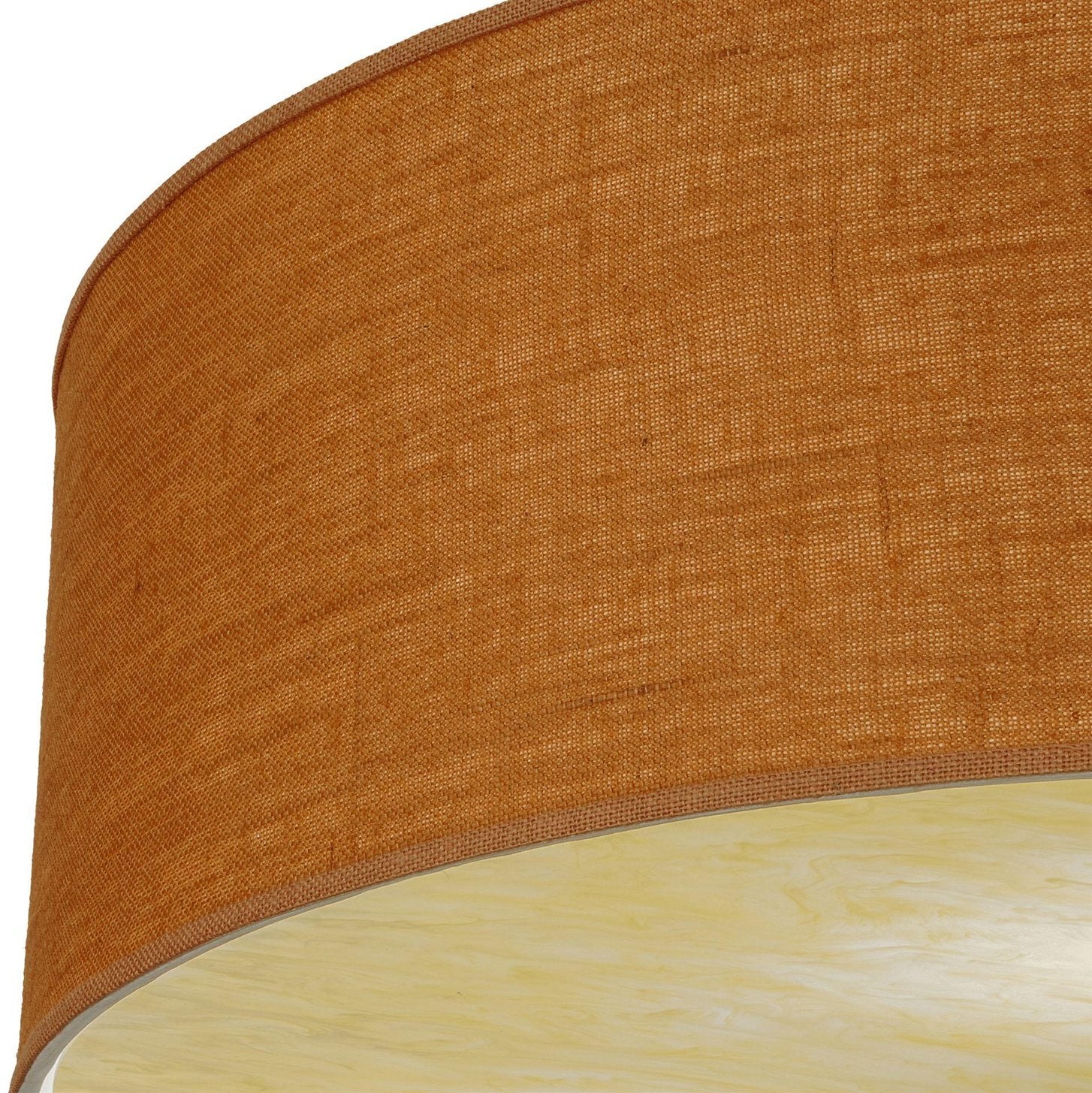 Meyda 36"W Orange Drum Cilindro Textrene Flushmount - Image 3