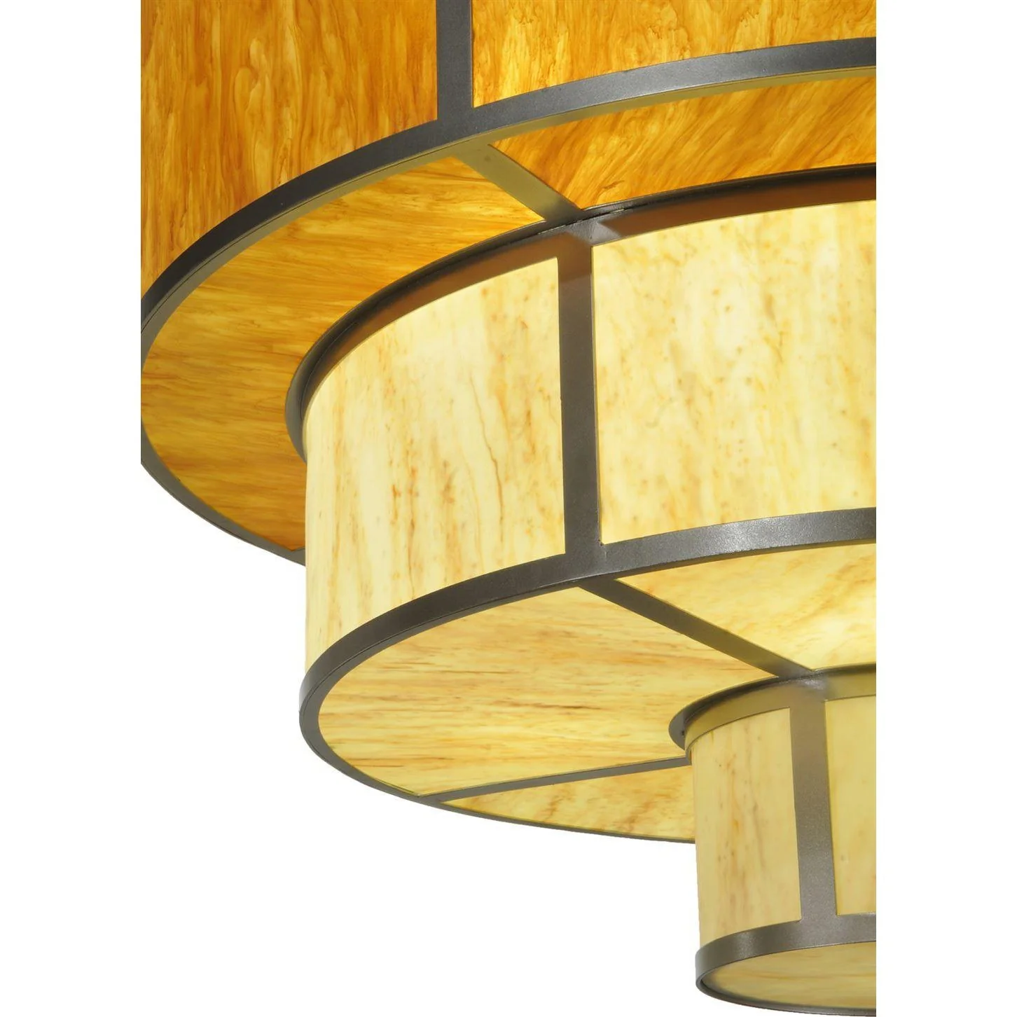 Meyda 44"W Nickel Jayne 4 Tier Pendant - Image 5