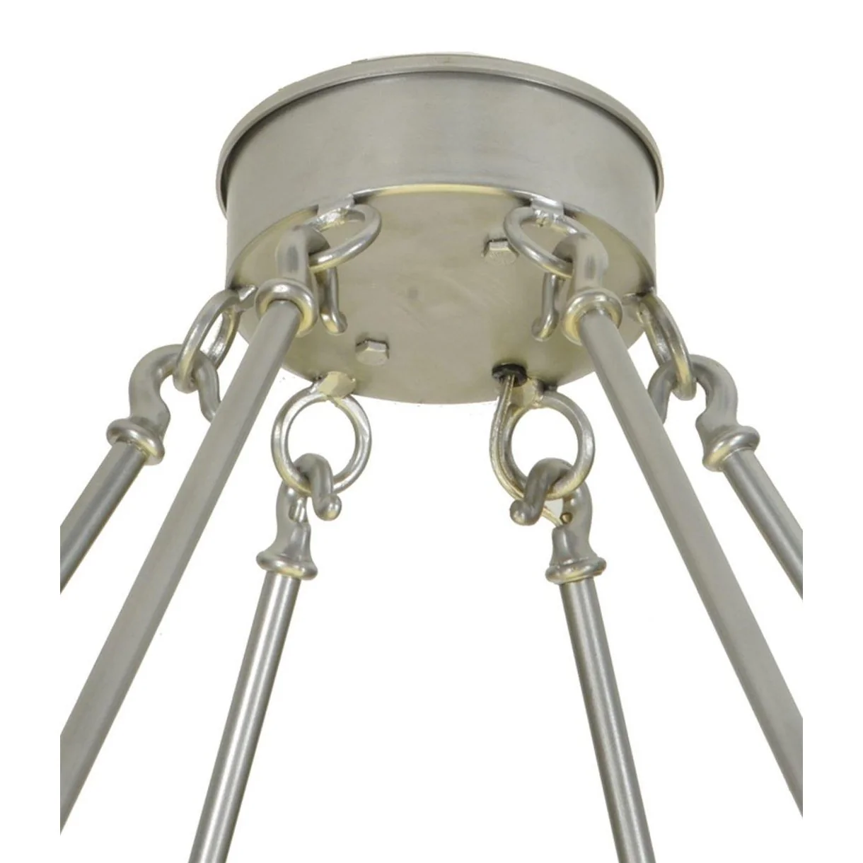 Meyda 44"W Nickel Jayne 4 Tier Pendant - Image 9