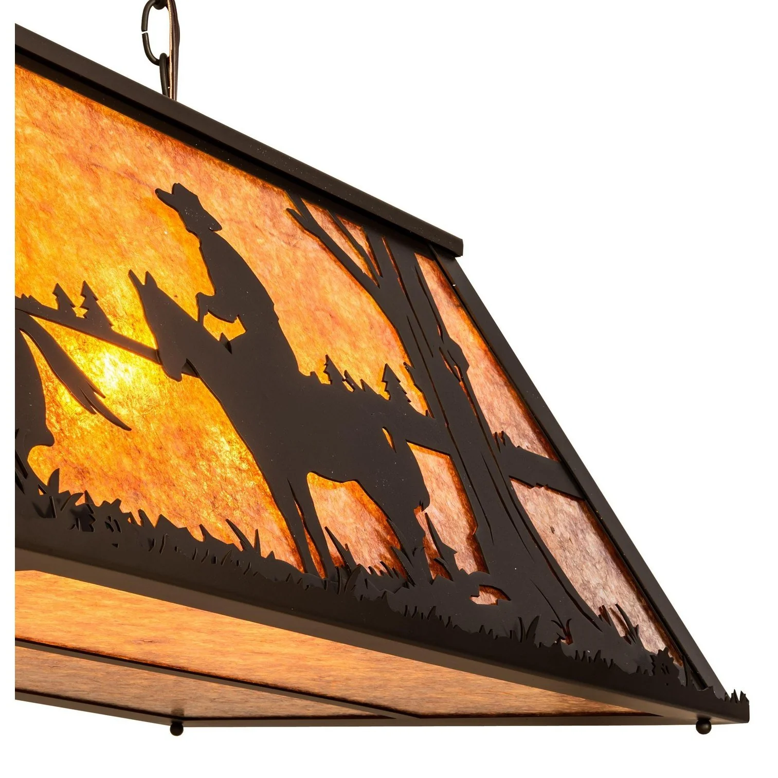 Meyda 48" Long Personalized Ranch Oblong Pendant - Image 8