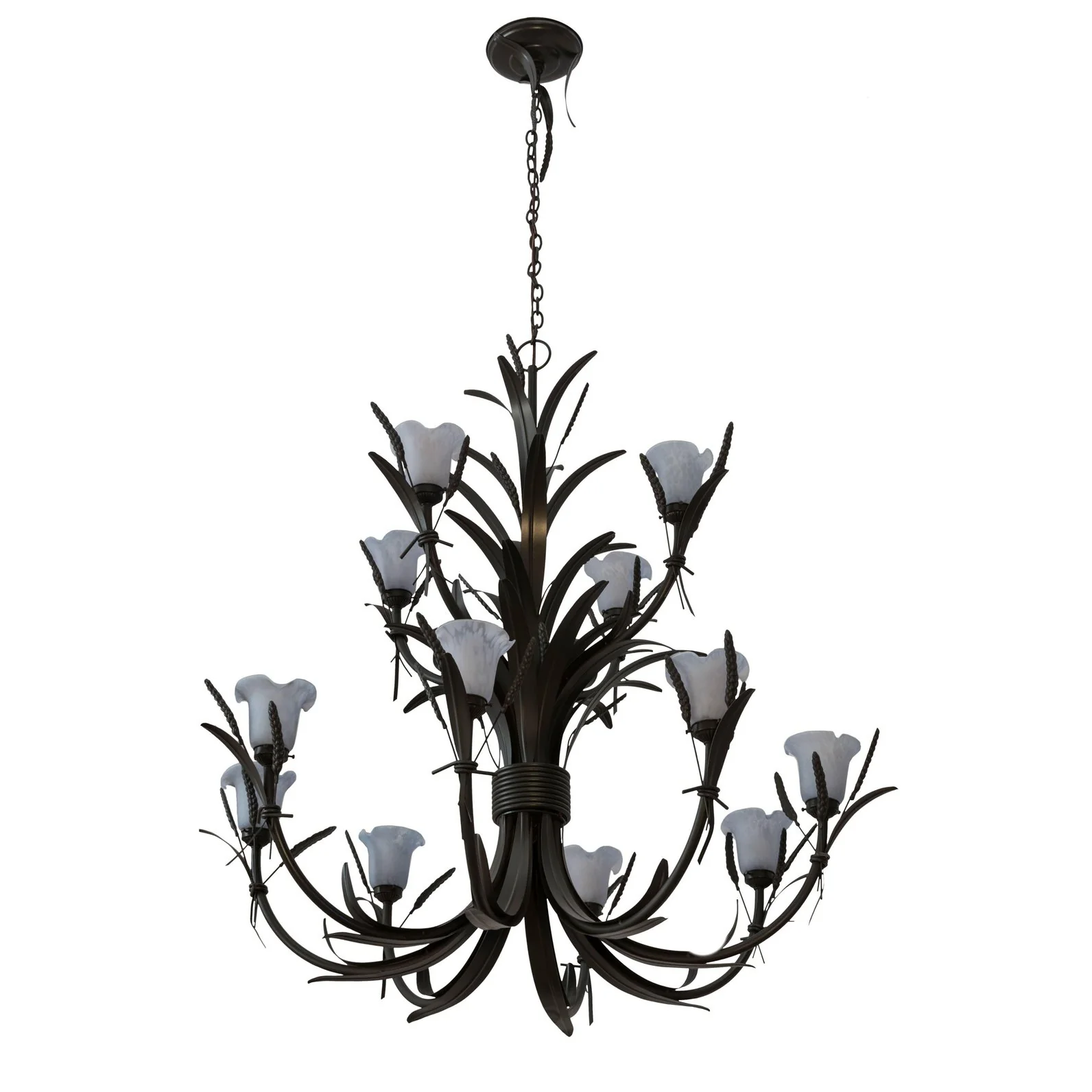 Meyda 52"W Flowering Wheat 12 LT Chandelier - Image 2