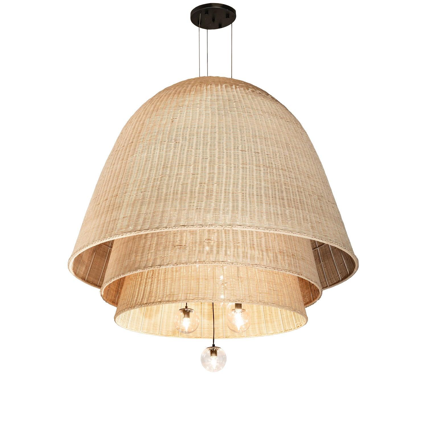 Meyda 66_ Wide Hacienda 3-Tier Pendant - Image 7