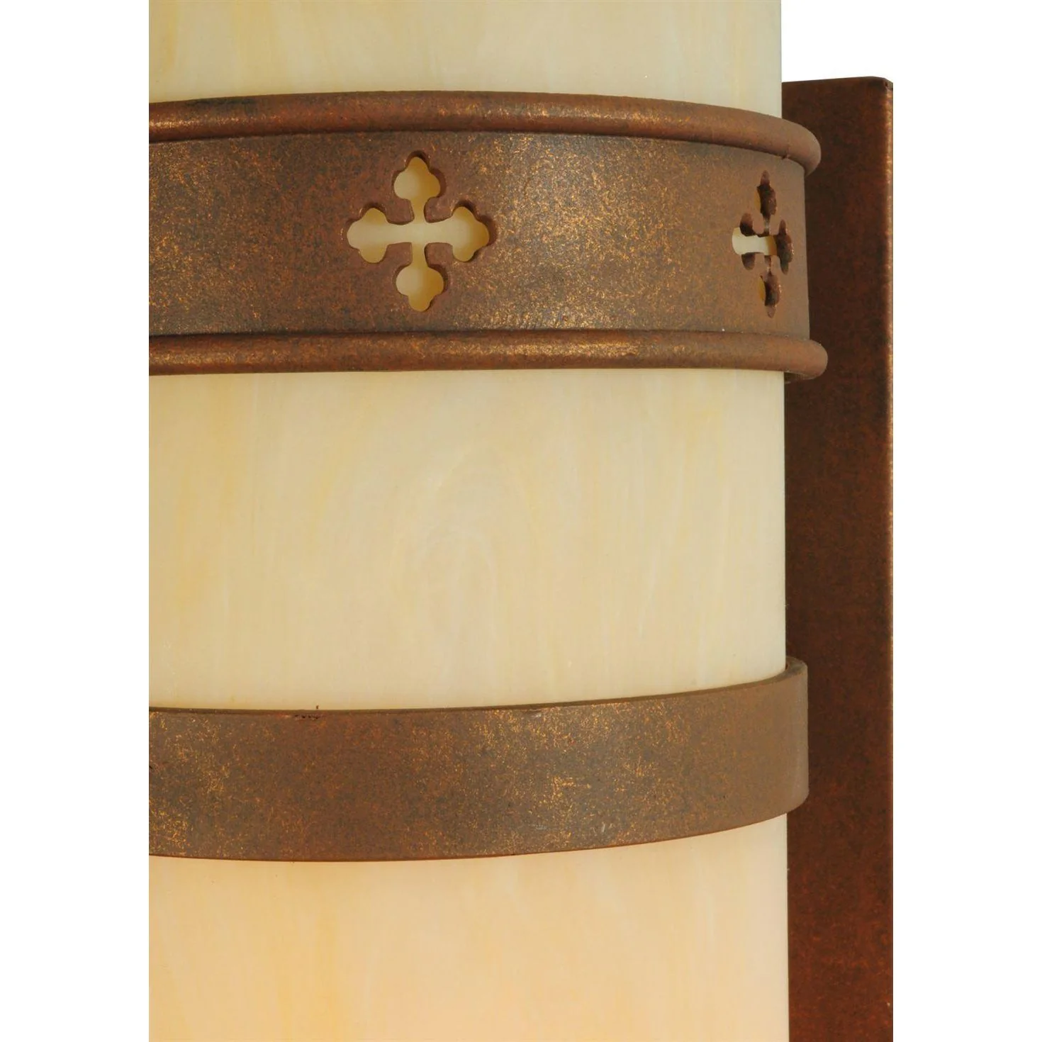 Meyda 7"W Rustic Byzantine Cylinder Wall Sconce - Image 4