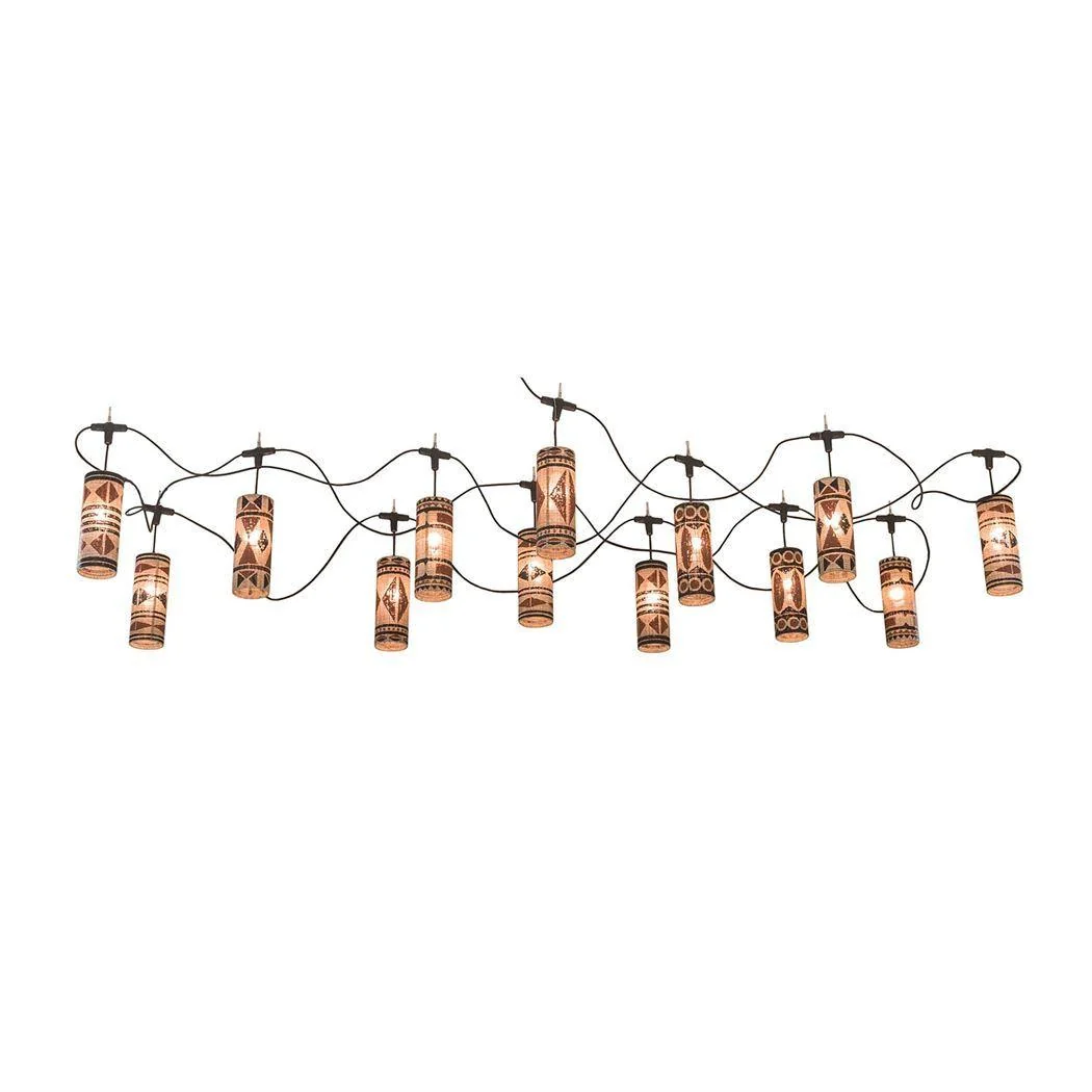 Meyda 844" Long Palawan 13 Lantern Pendant - Image 4