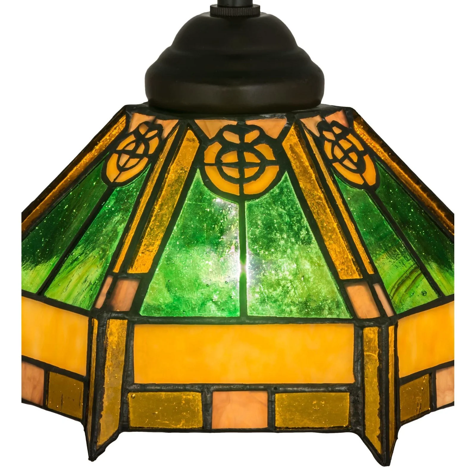 Meyda 8"W Tiffany Peaches Mini Pendant - Image 3