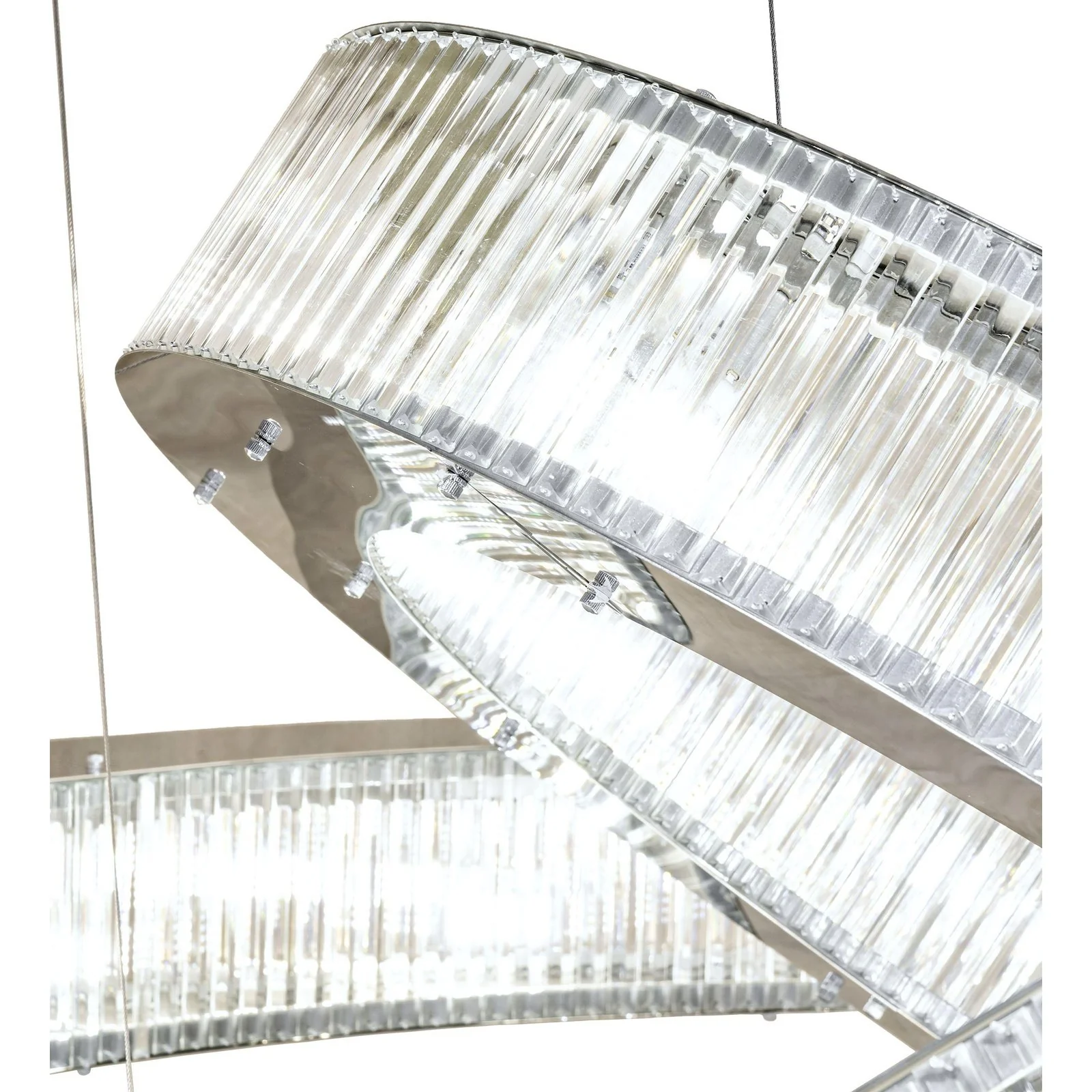 Meyda 90" Wide Beckam 3 Ring Chandelier - Image 6