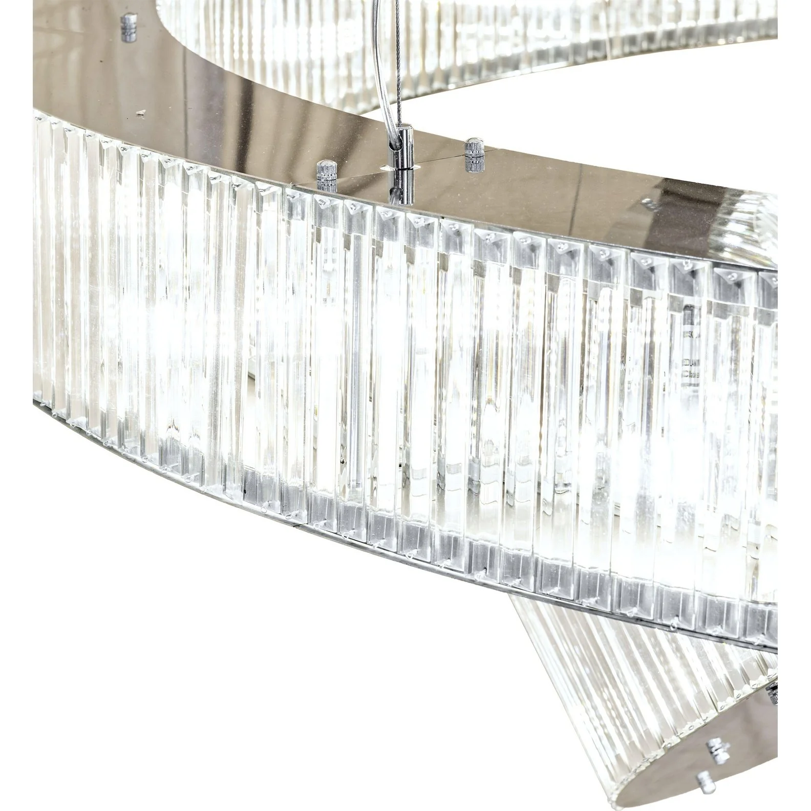 Meyda 90" Wide Beckam 3 Ring Chandelier - Image 7