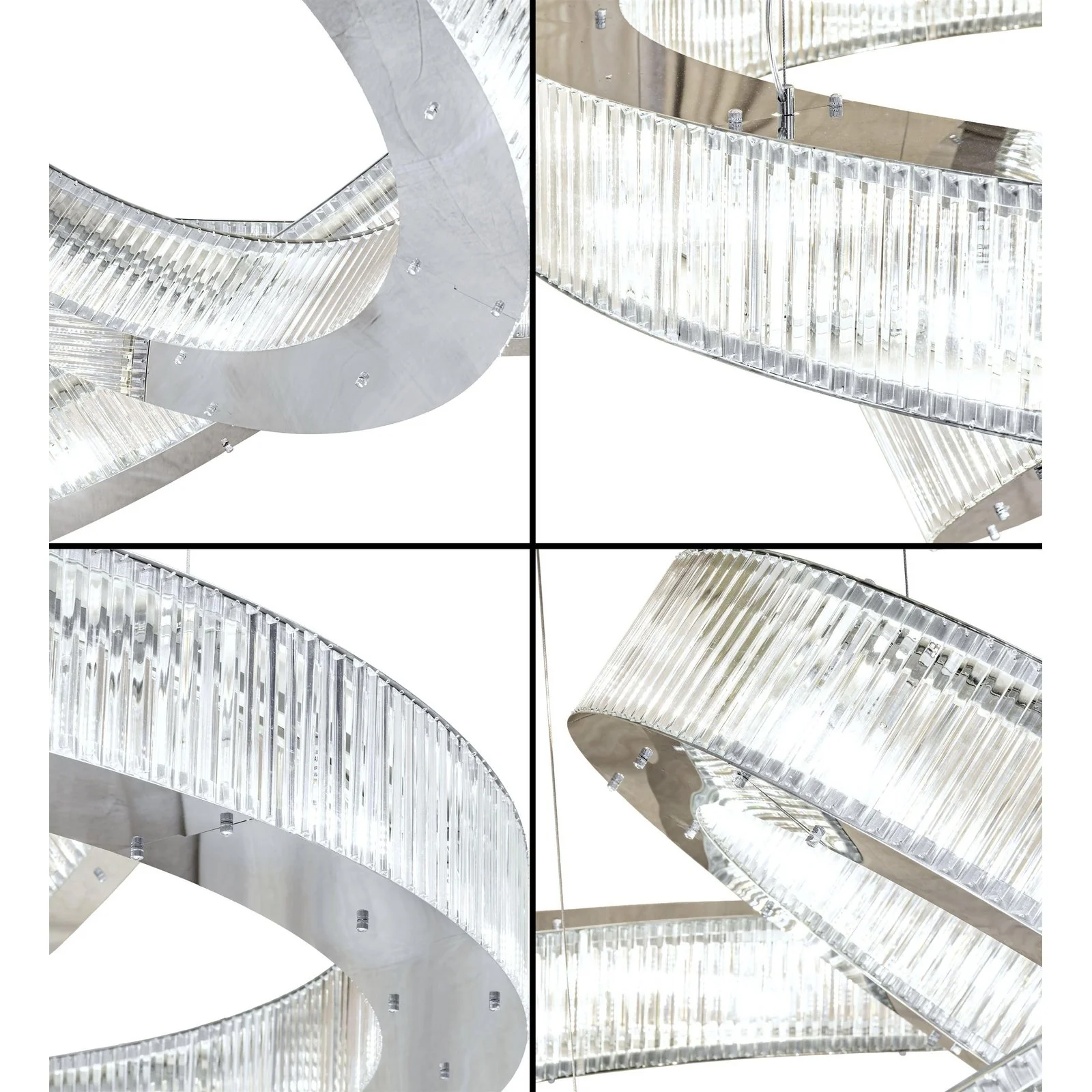 Meyda 90" Wide Beckam 3 Ring Chandelier - Image 8