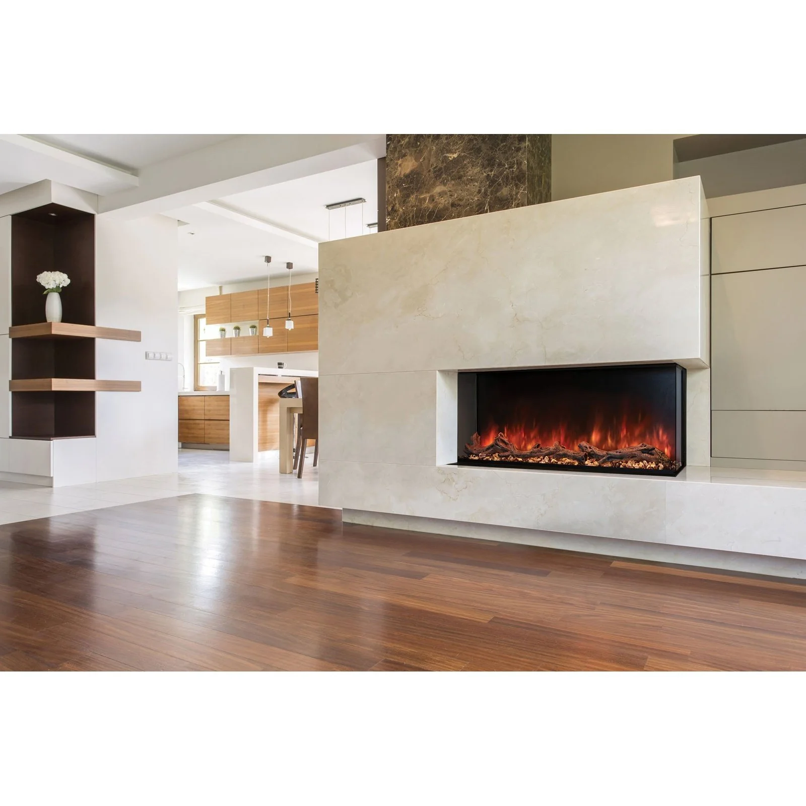Modern Flames Landscape Pro Multi 56-inch 3-Sided / 2-Sided Built In Electric Fireplace - Image 5