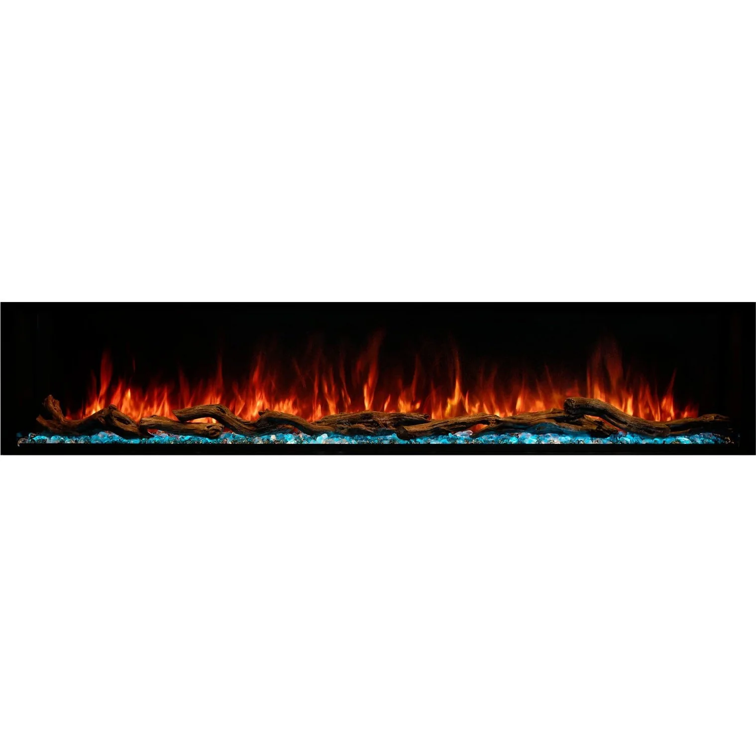 Modern Flames LPM-8016-WMC Landscape Pro Multi 80-Inch Three-Sided Electric Fireplace with Wall Mount Mantel - Image 9
