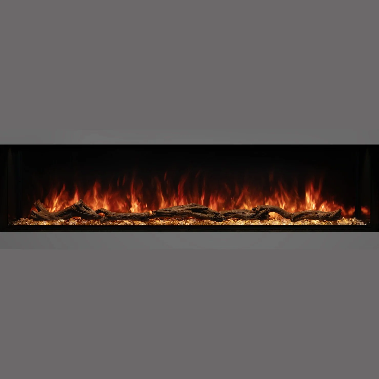 Modern Flames Landscape Pro 82'' Electric Fireplace Wall Mount Studio Suite | White Ready to Paint - Image 9