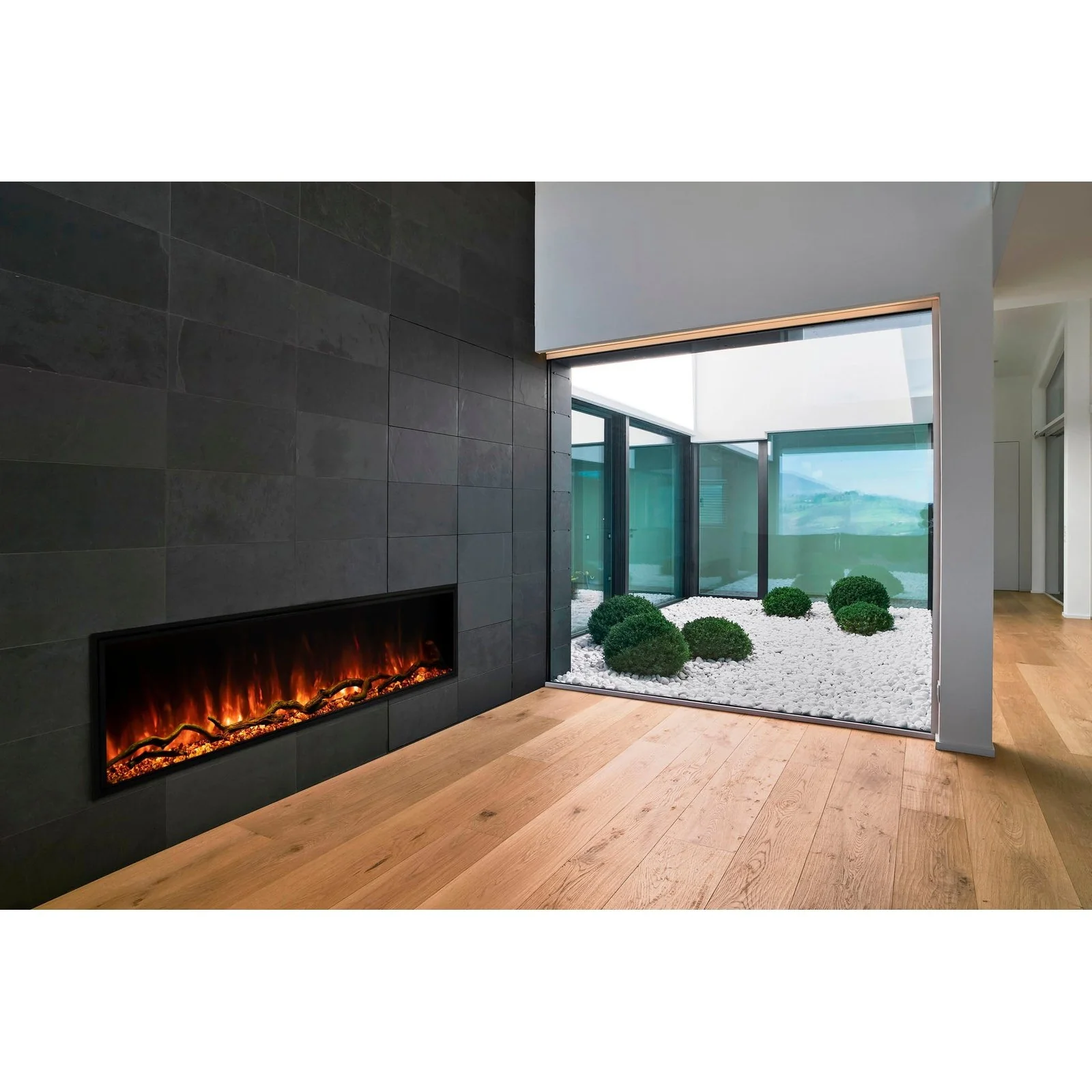 Modern Flames Landscape Pro Slim 68" Built In Linear Electric Fireplace - Image 3