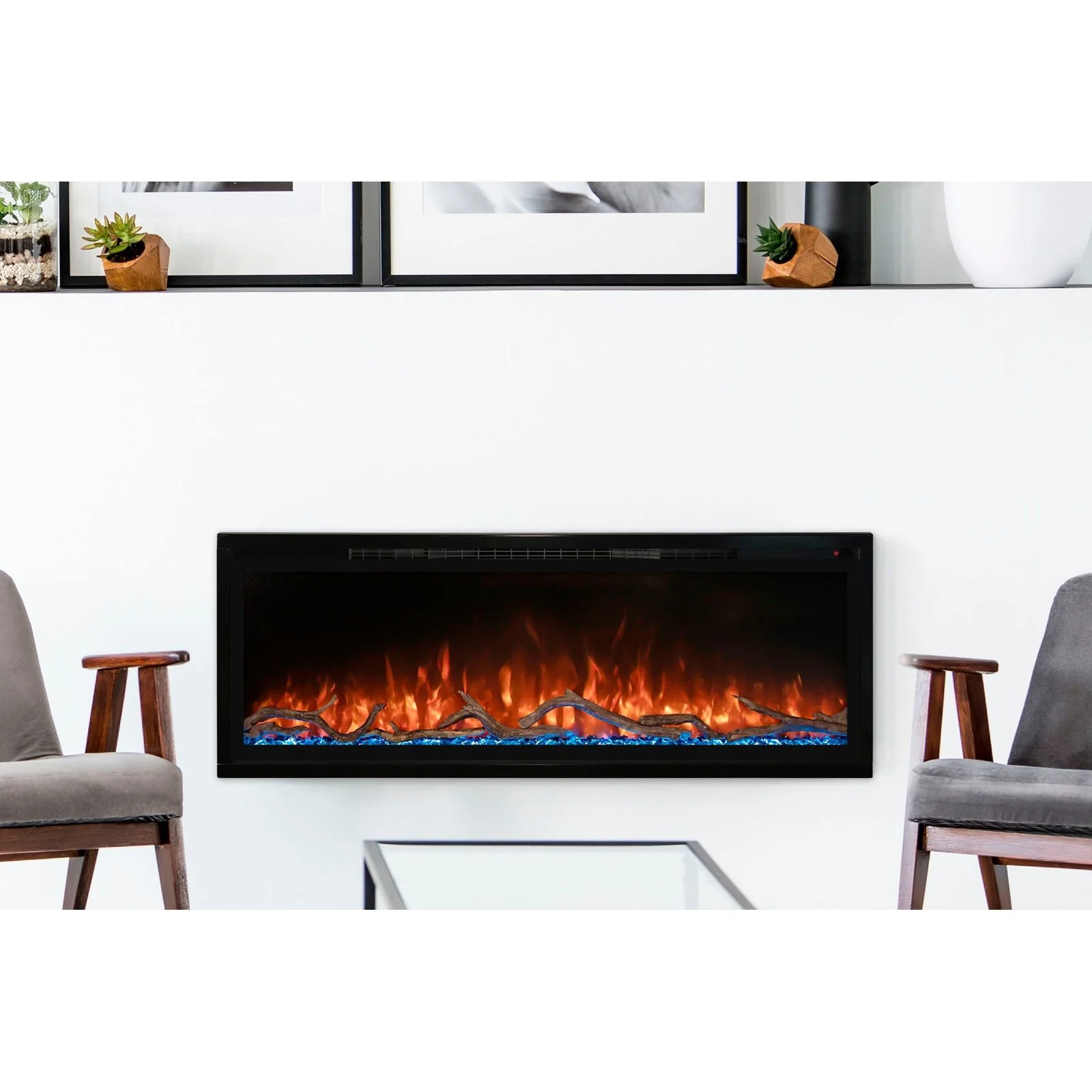 Modern Flames Spectrum Slimline 50'' Wall Mount / Recessed Linear Electric Fireplace - Image 7