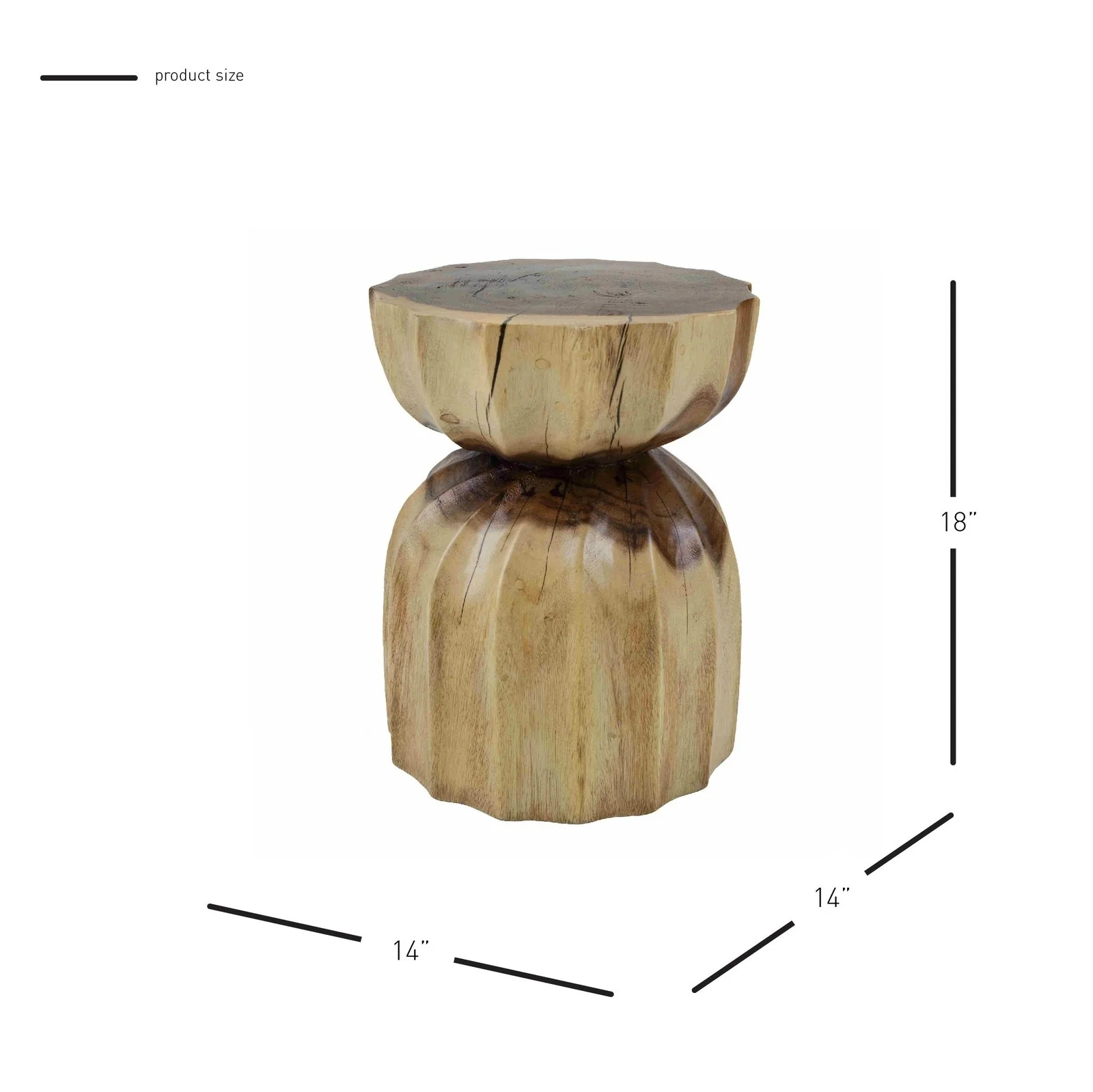 New Pacific Direct Aida Trembesi Side/ End Table 1210031-N - Image 5