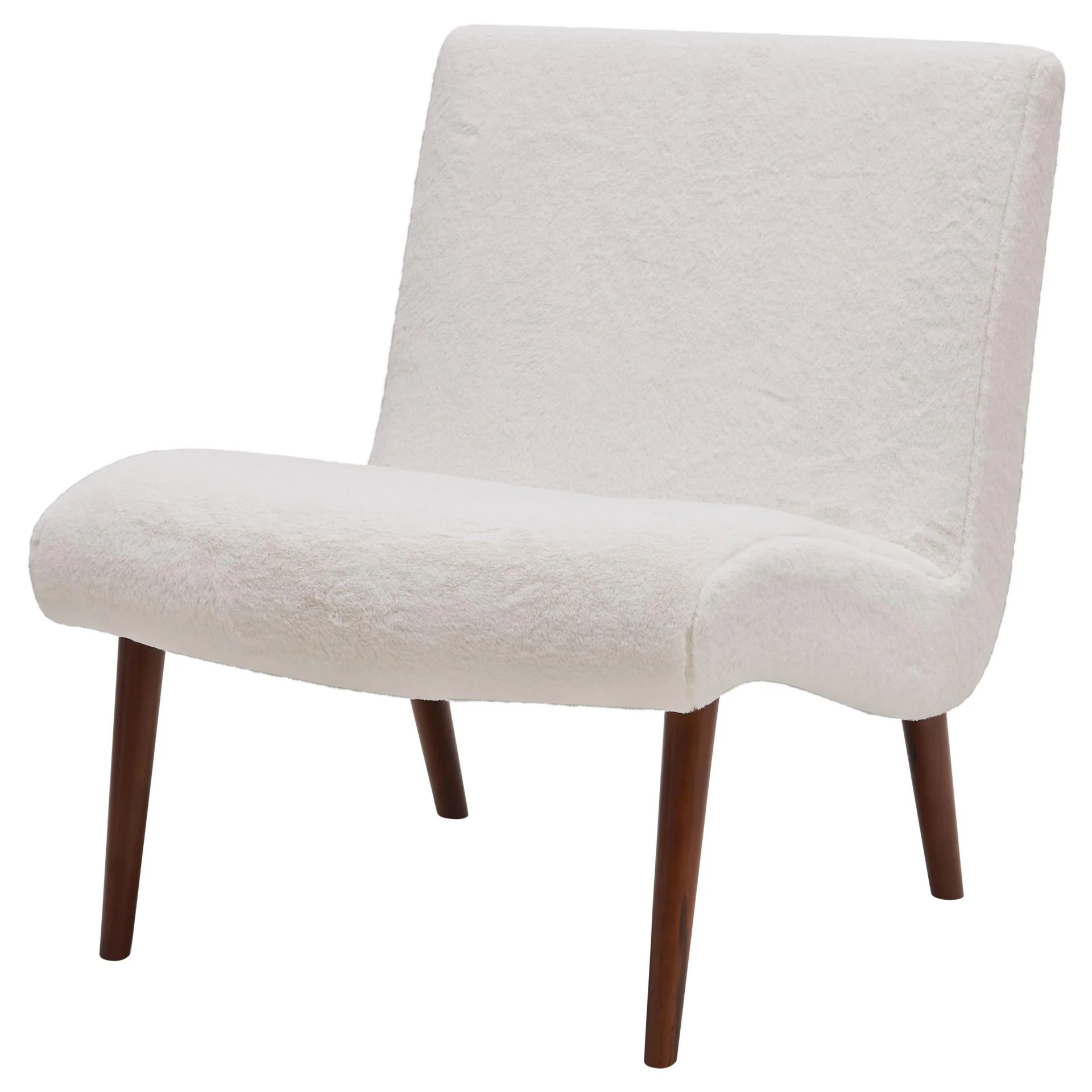 New Pacific Direct Alexis Faux Fur Fabric Chair 1900134-408 - Image 4