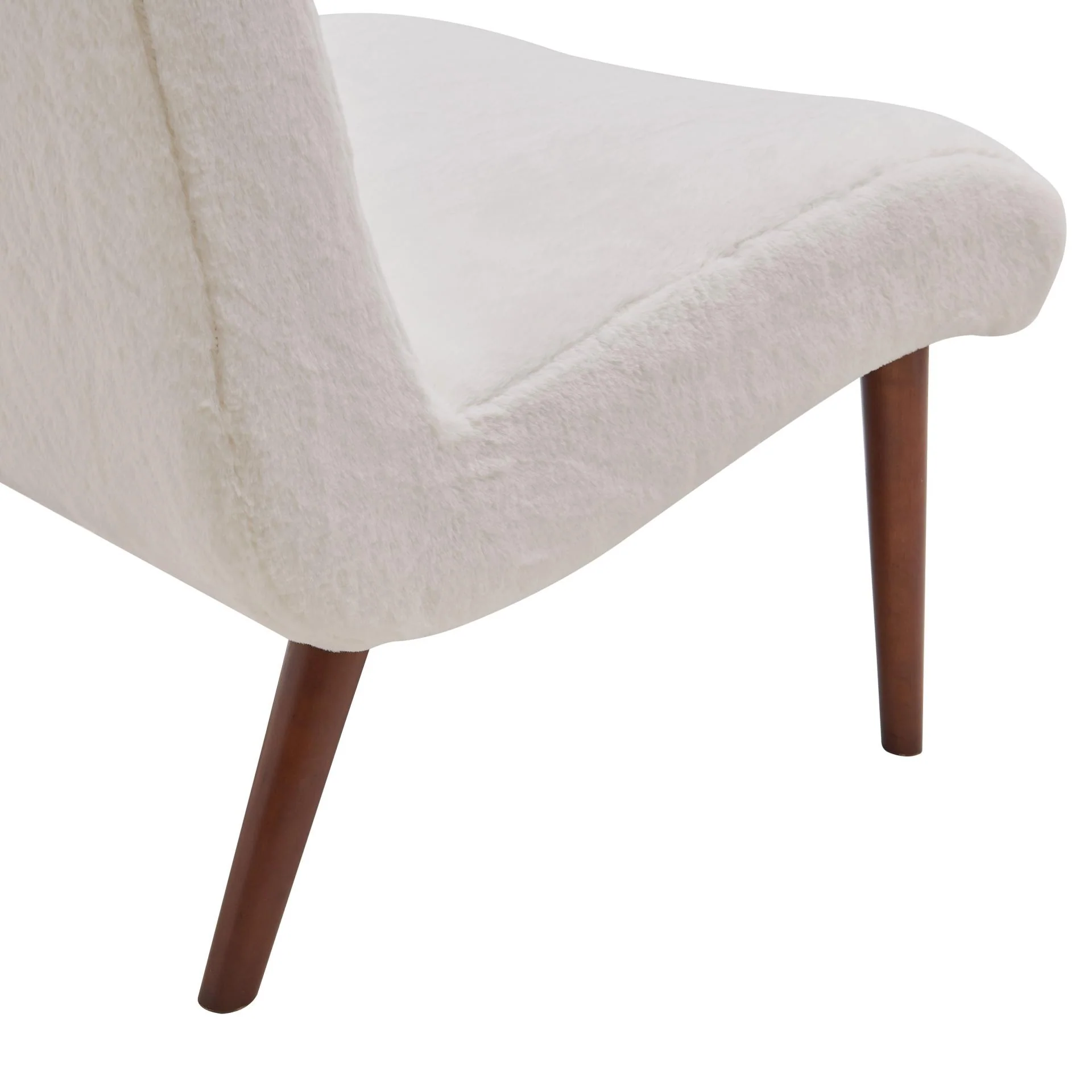 New Pacific Direct Alexis Faux Fur Fabric Chair 1900134-408 - Image 7