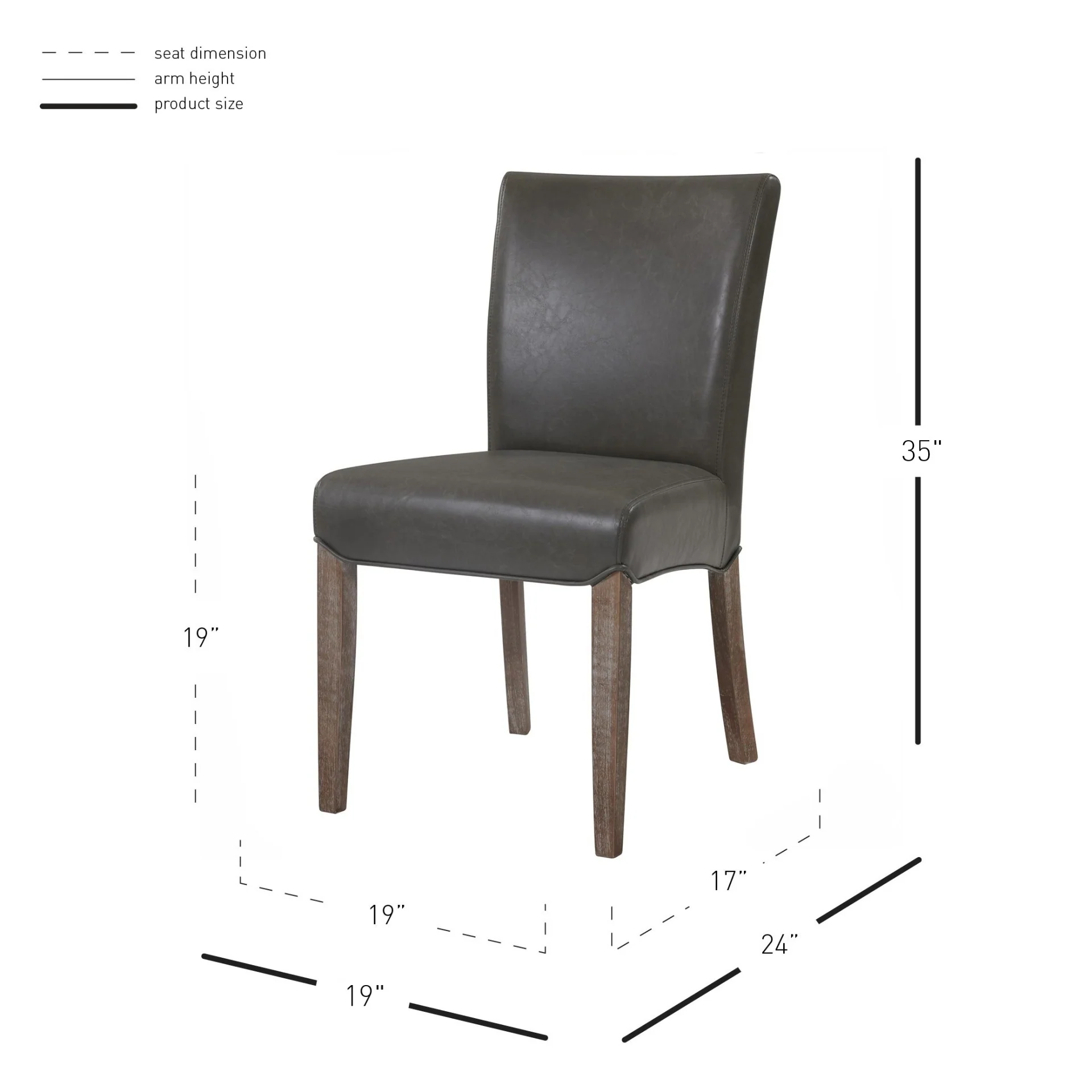 New Pacific Direct Beverly Hills Bonded Leather Chair, (Set of 2) 198235B-V04 - Image 8