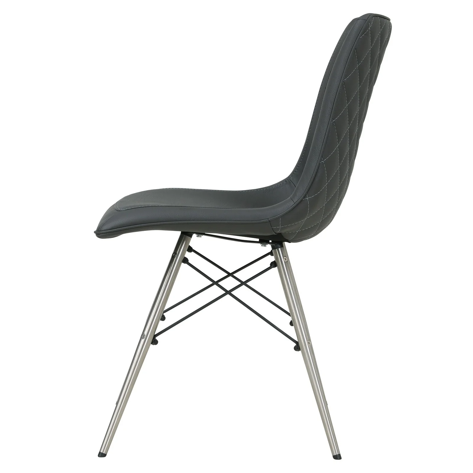New Pacific Direct Blaine PU Chair Stainless Steel Legs, (Set of 2) 568236P-SG-SS - Image 2