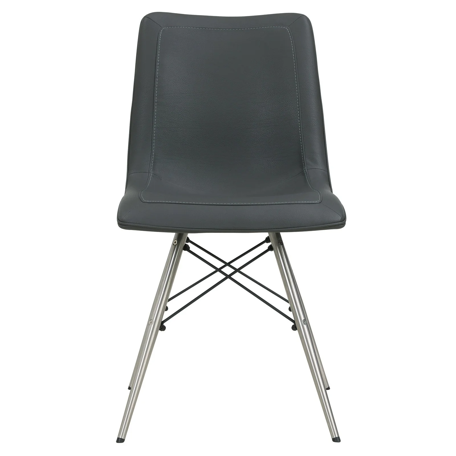 New Pacific Direct Blaine PU Chair Stainless Steel Legs, (Set of 2) 568236P-SG-SS - Image 3