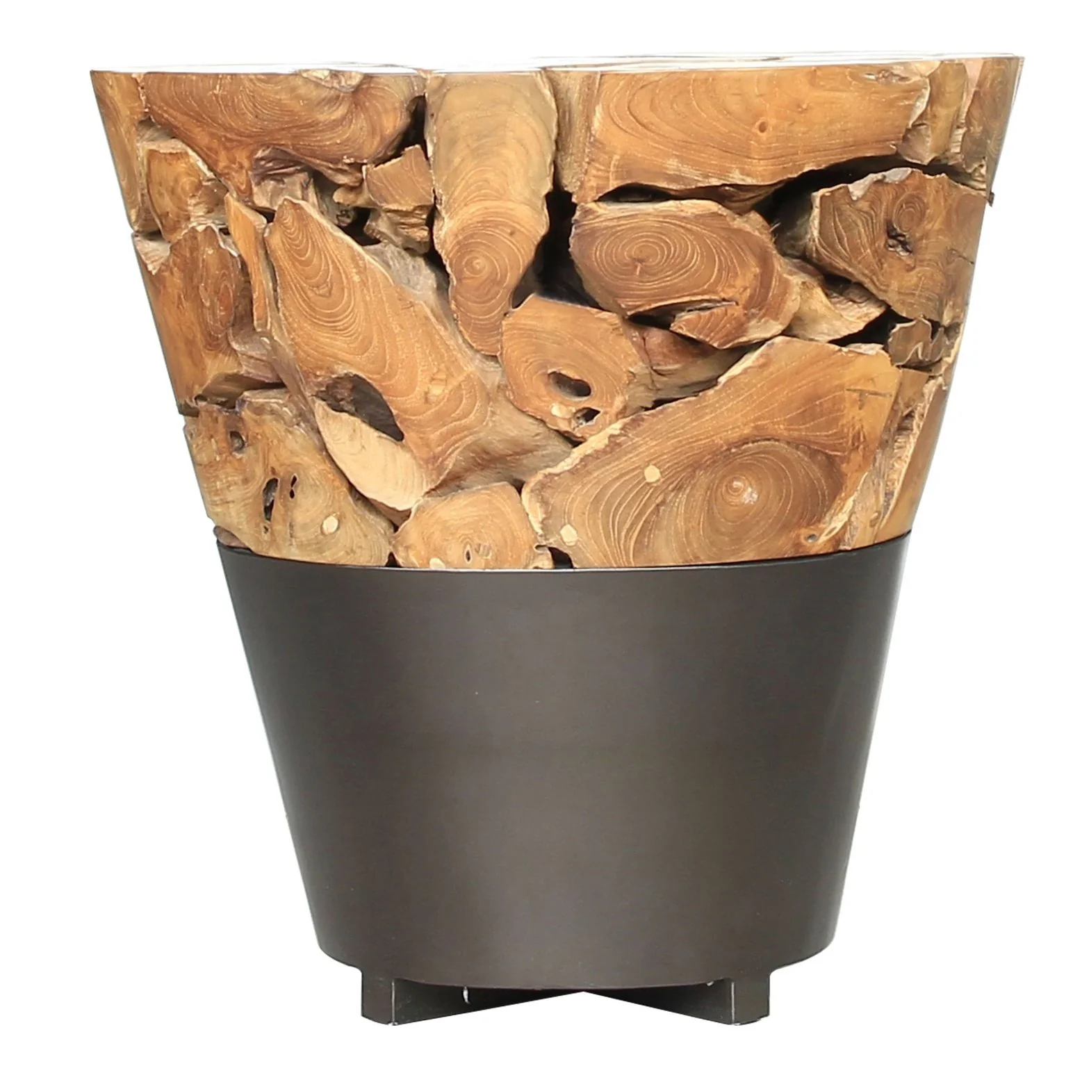 New Pacific Direct Bruno Recycled Teak Root Side/ End Table 9600036 - Image 3