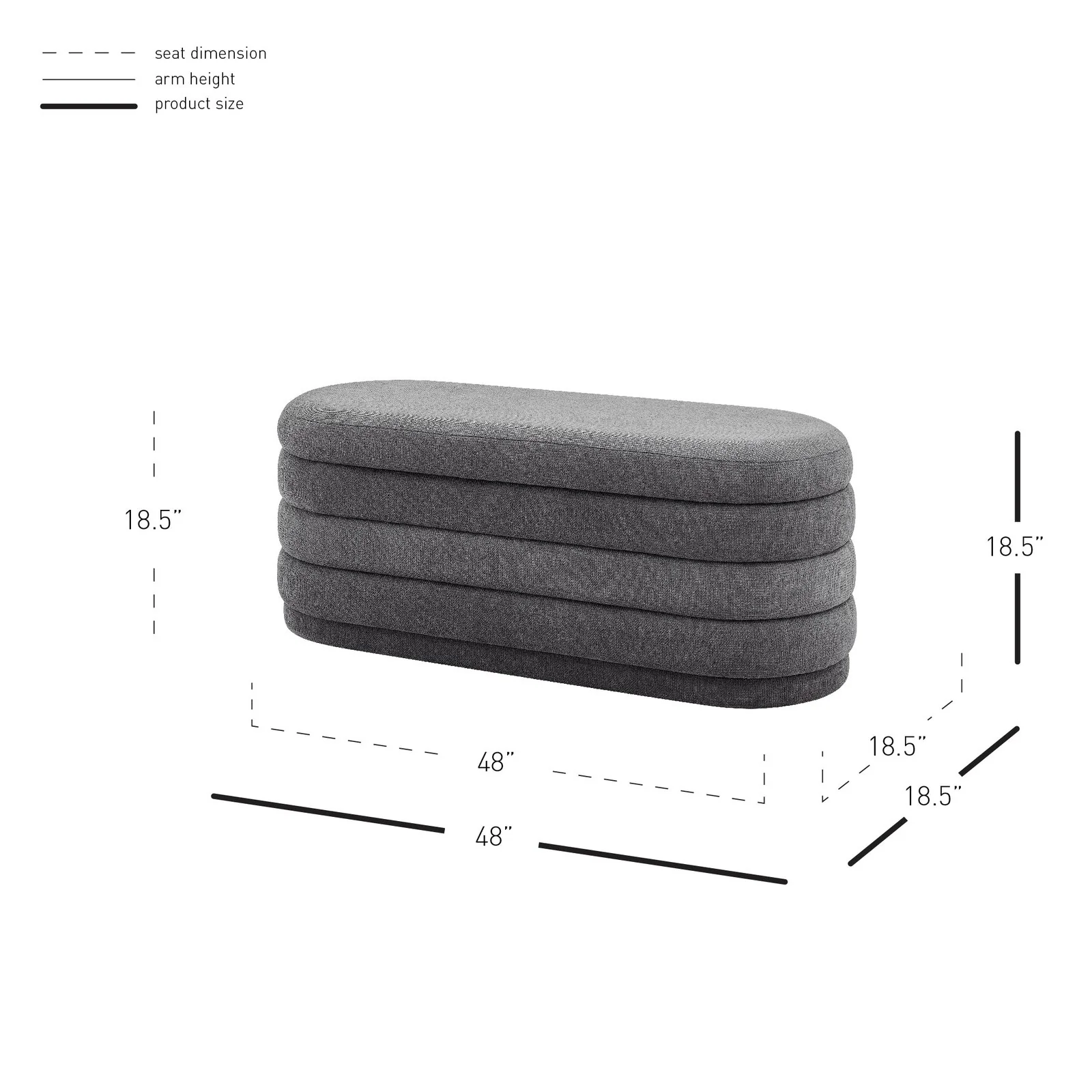 New Pacific Direct Celine Fabric Storage Bench 1600079-573 - Image 5