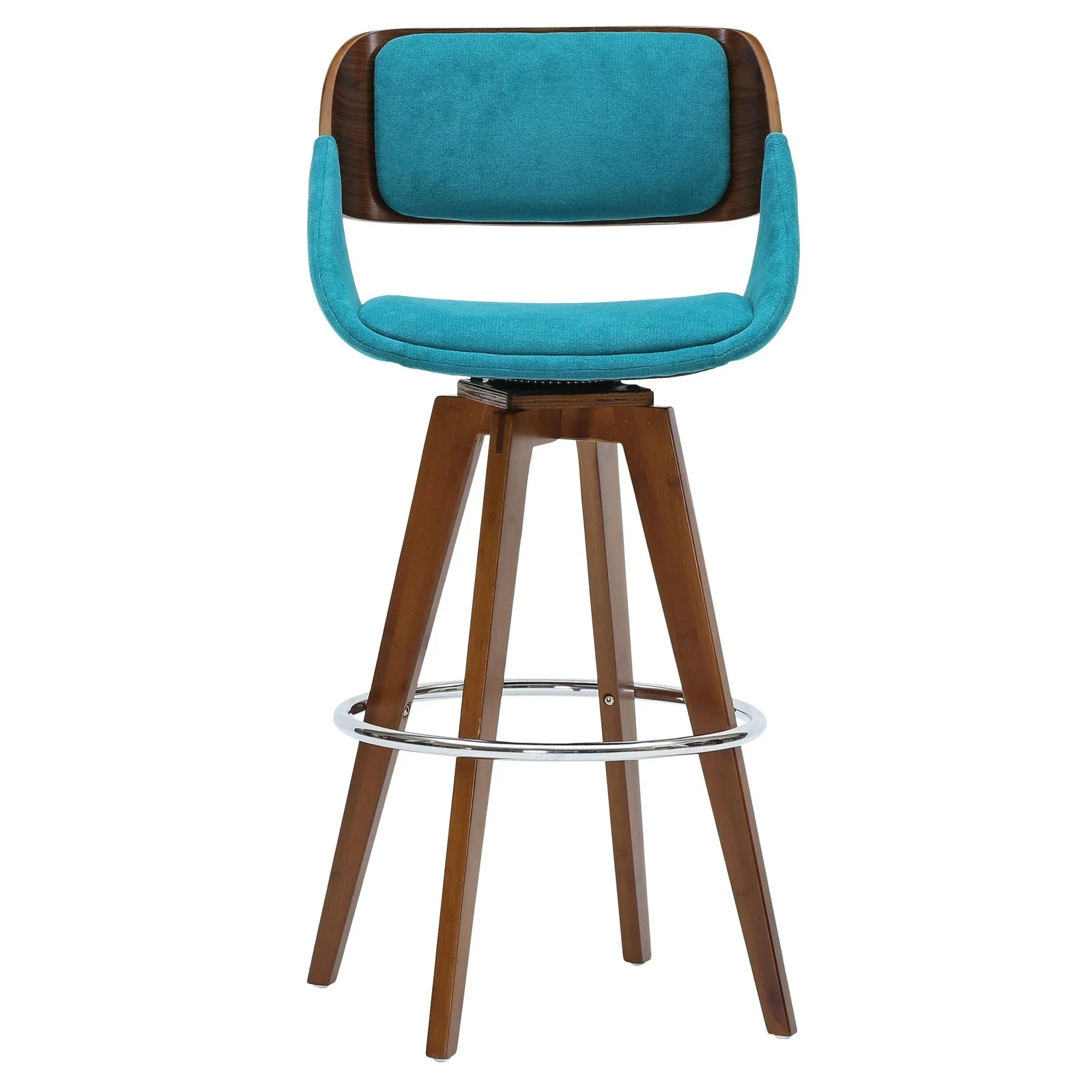 New Pacific Direct Cyprus Swivel Fabric Bar Stool 1160004-291W - Image 4