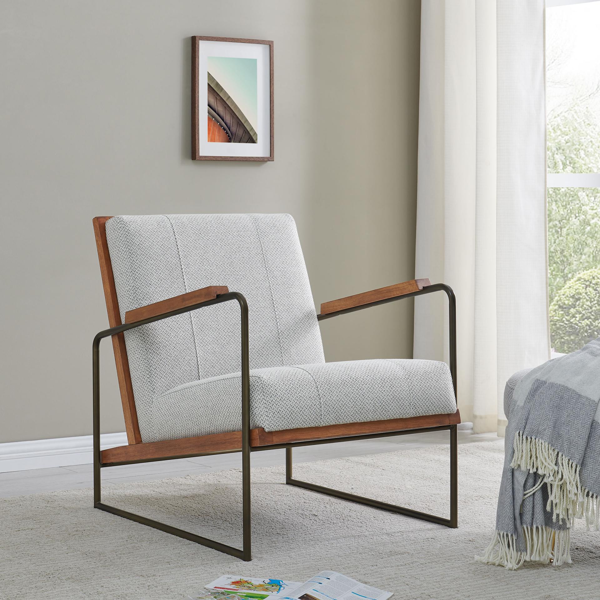 New Pacific Direct Damian Fabric Accent Chair 9900015-410 - Image 2
