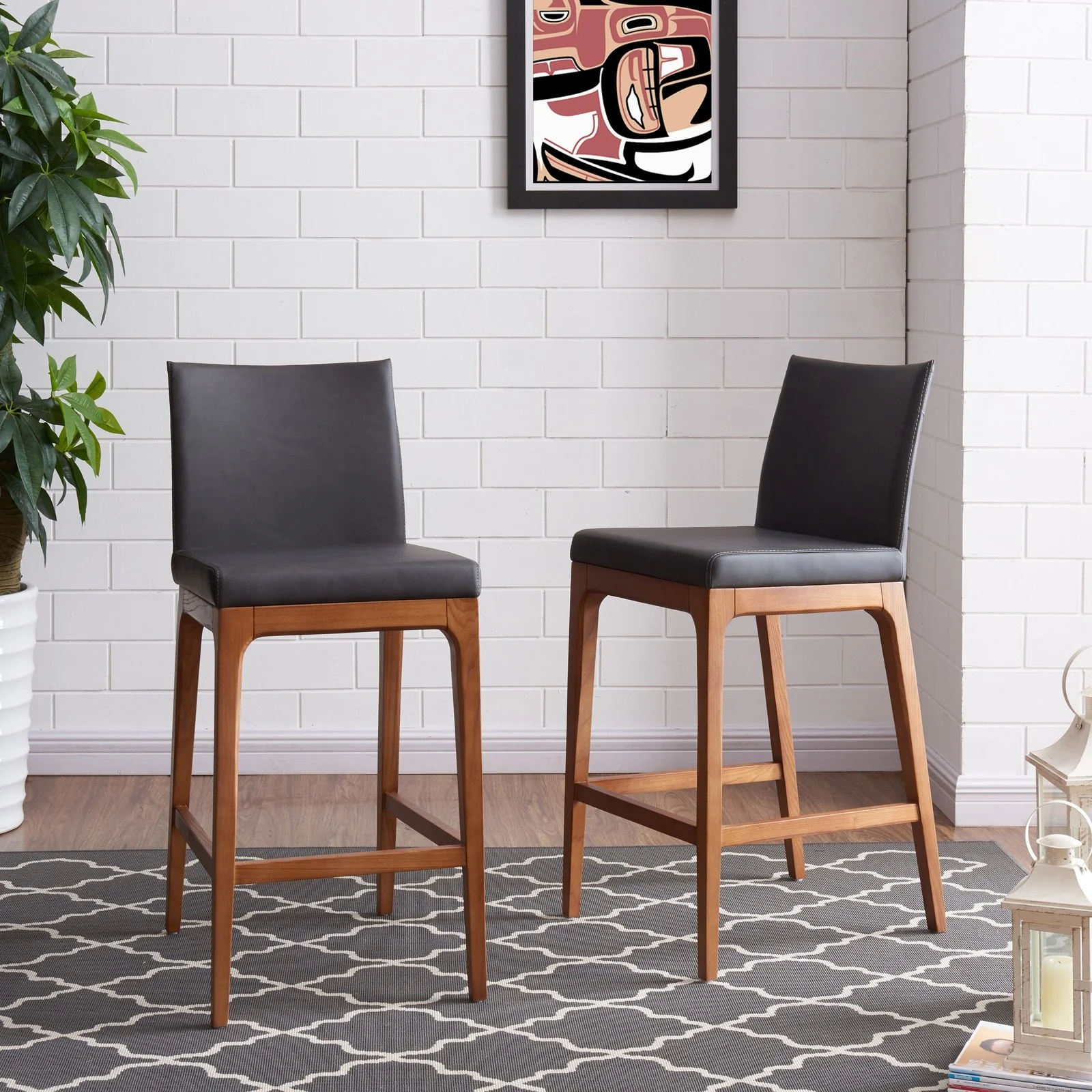 New Pacific Direct Devon Counter Stool, (Set of 2) 4400011-758