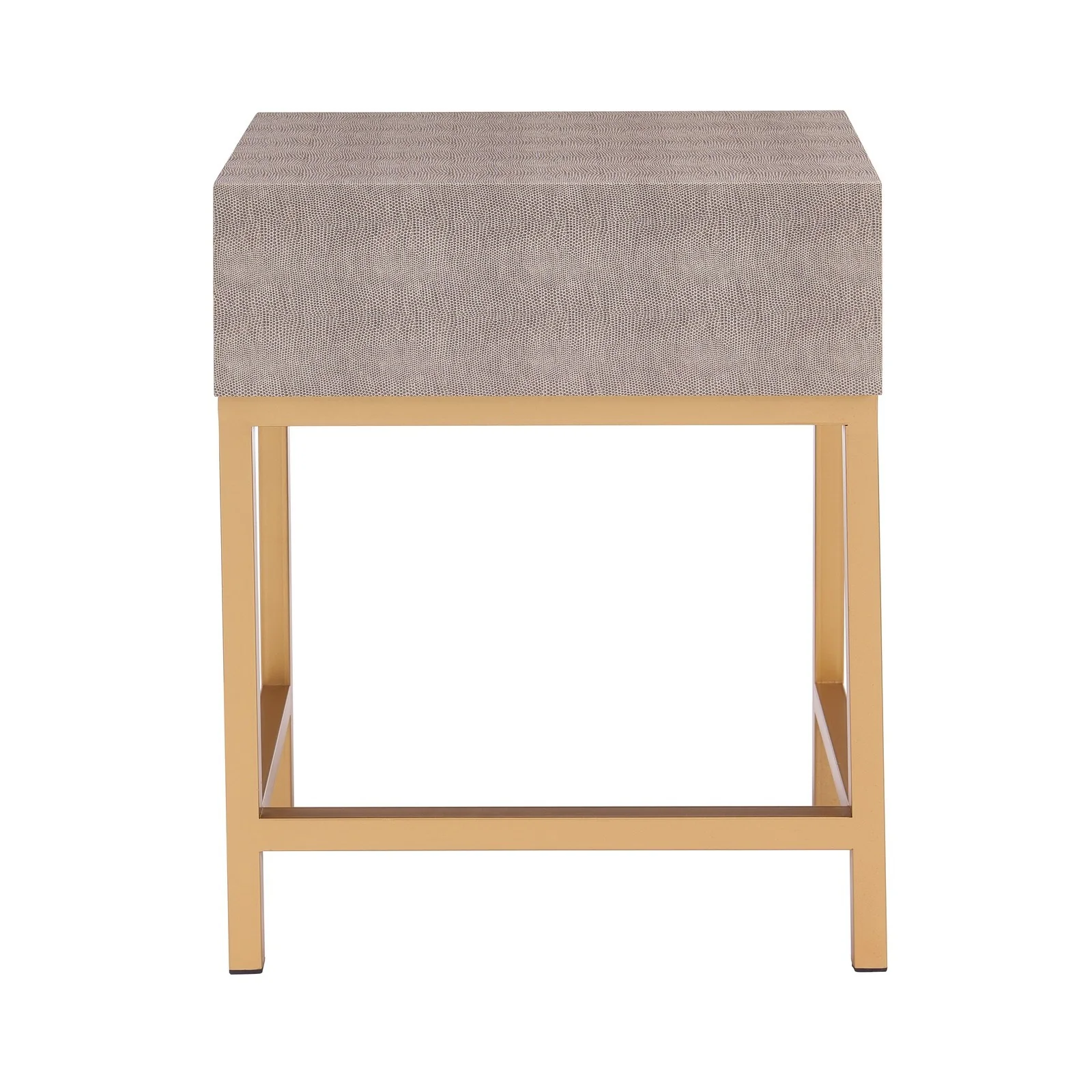 New Pacific Direct Durham Faux Shagreen 1-Drawer End Table 1600035 - Image 3