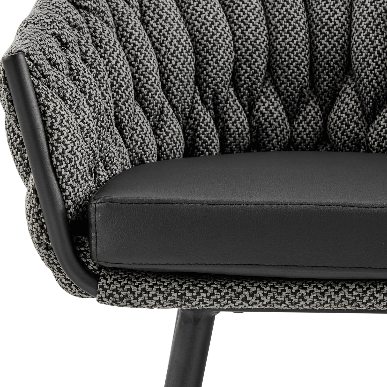 New Pacific Direct Fabian Fabric/ PU Bar Stool w/ Arms 1240017-5776 - Image 3